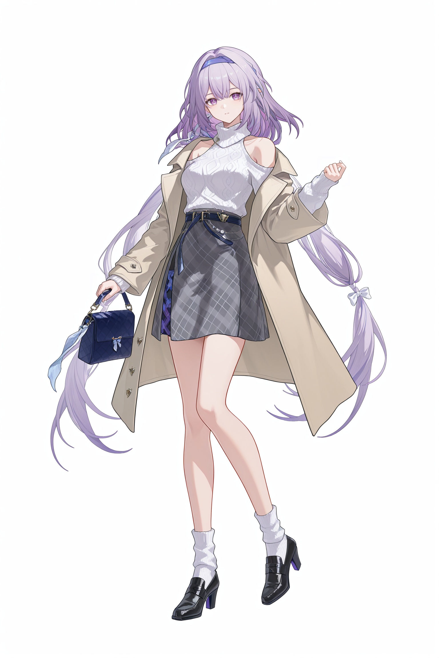 castorice (luckin coffee),  purple hair,  purple eyes on Tensor.Art