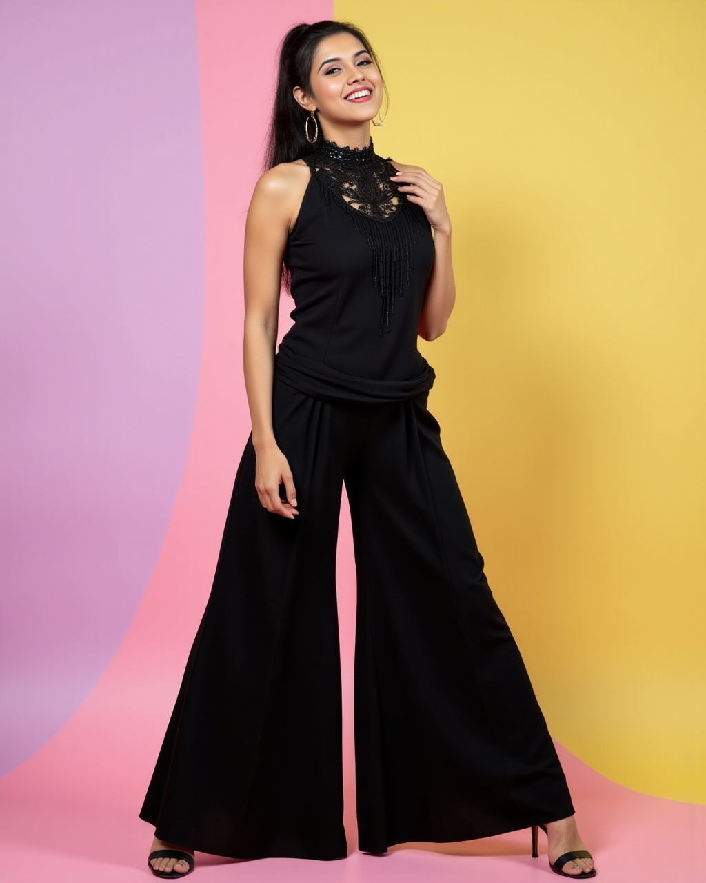 full body photo of Asin woman,  candid photo with natural colors,  laughing expression on face on Tensor.Art