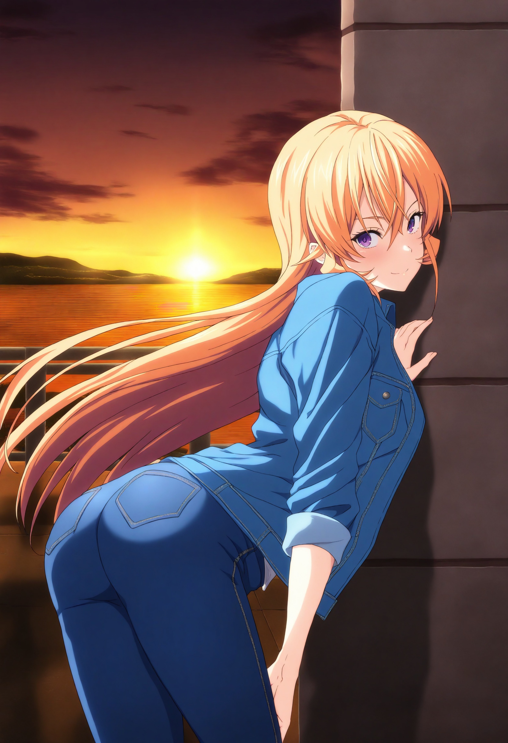 sysdeep_erina,  blonde hair,  purple eyes on Tensor.Art