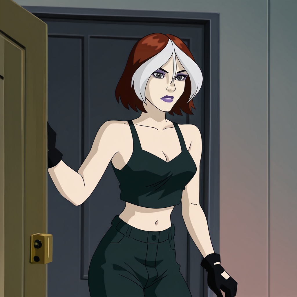 rogueclothesEvolution,  1girl,  black gloves on Tensor.Art
