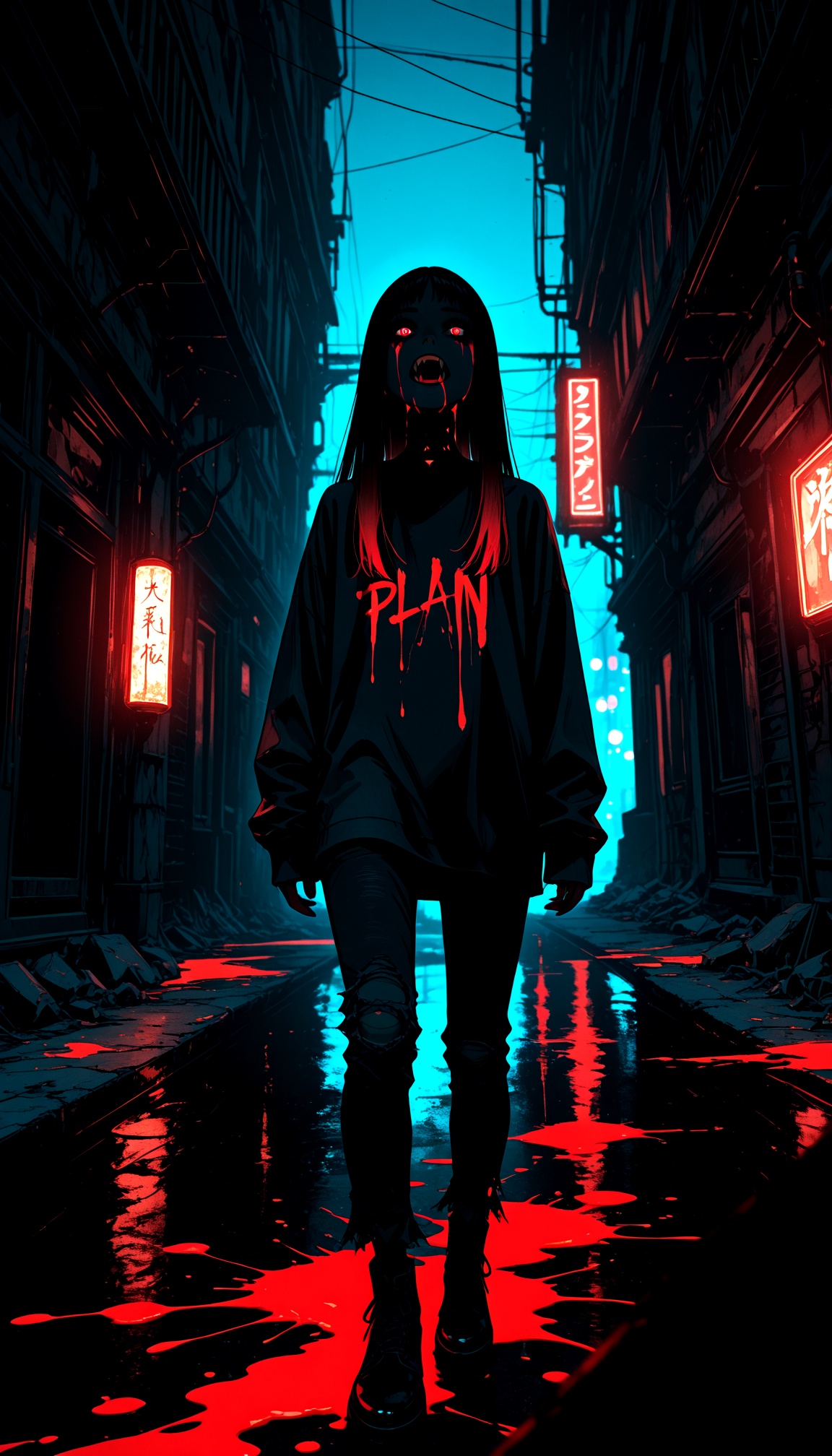 NLSTN,  glowing,  dark on Tensor.Art