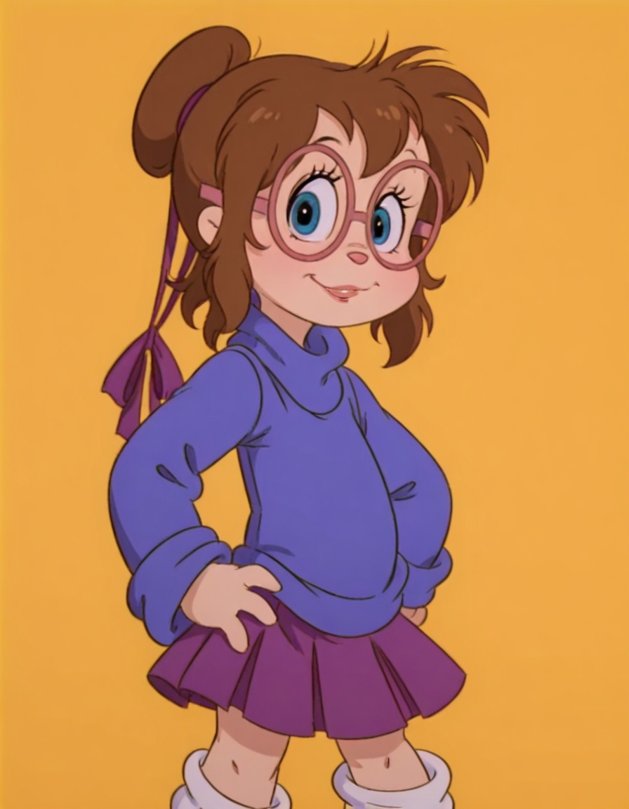 jeanette,  turtleneck sweater,  brown hair on Tensor.Art