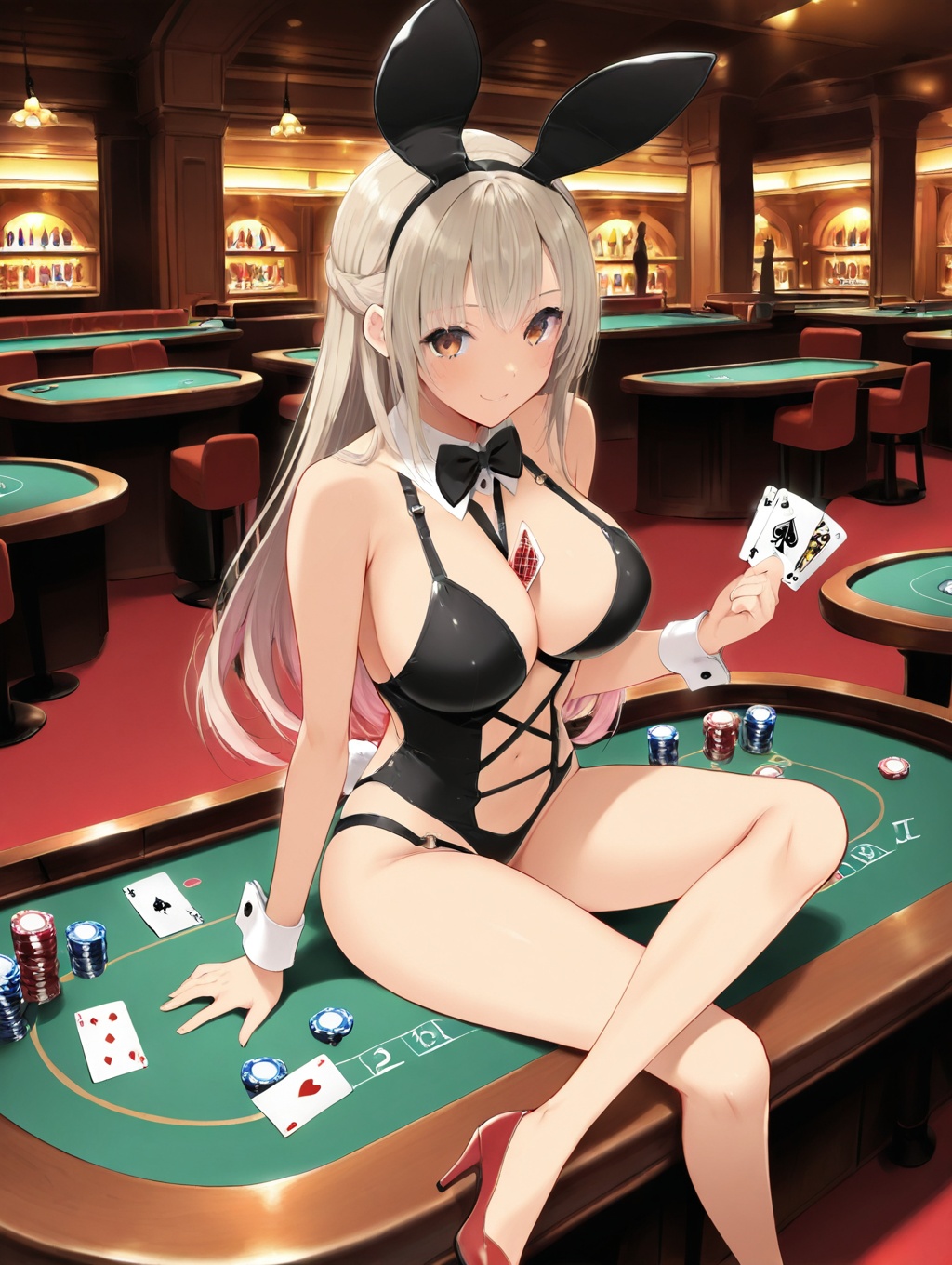 otobe shizuka,  1girl,  breasts on Tensor.Art
