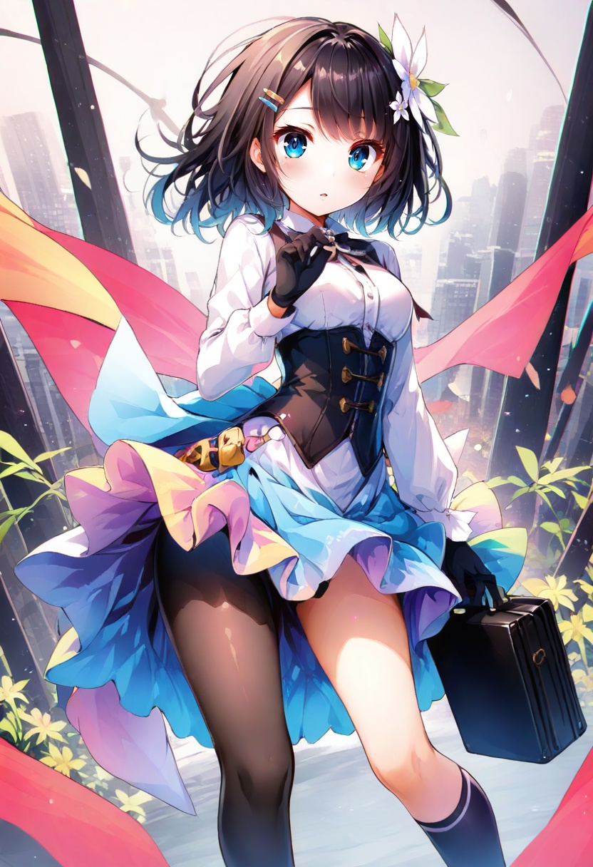 1girl,  solo,  gloves on Tensor.Art