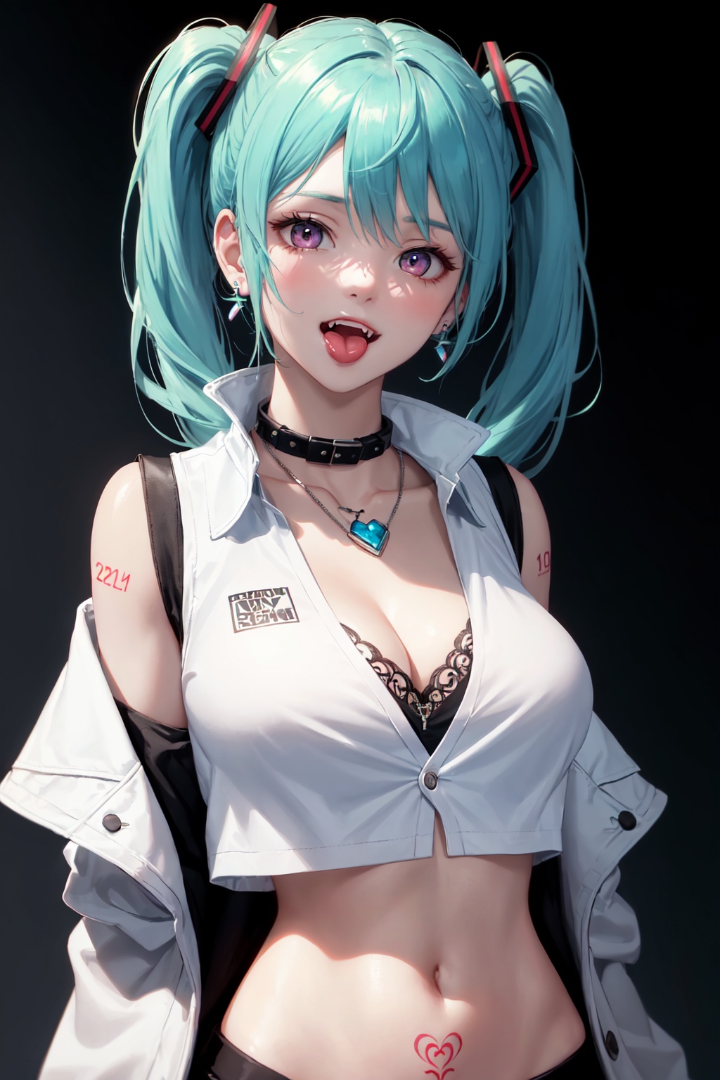 Girl,  solo,  pink eyes on Tensor.Art