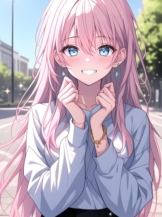 1girl,  solo,  smile on Tensor.Art