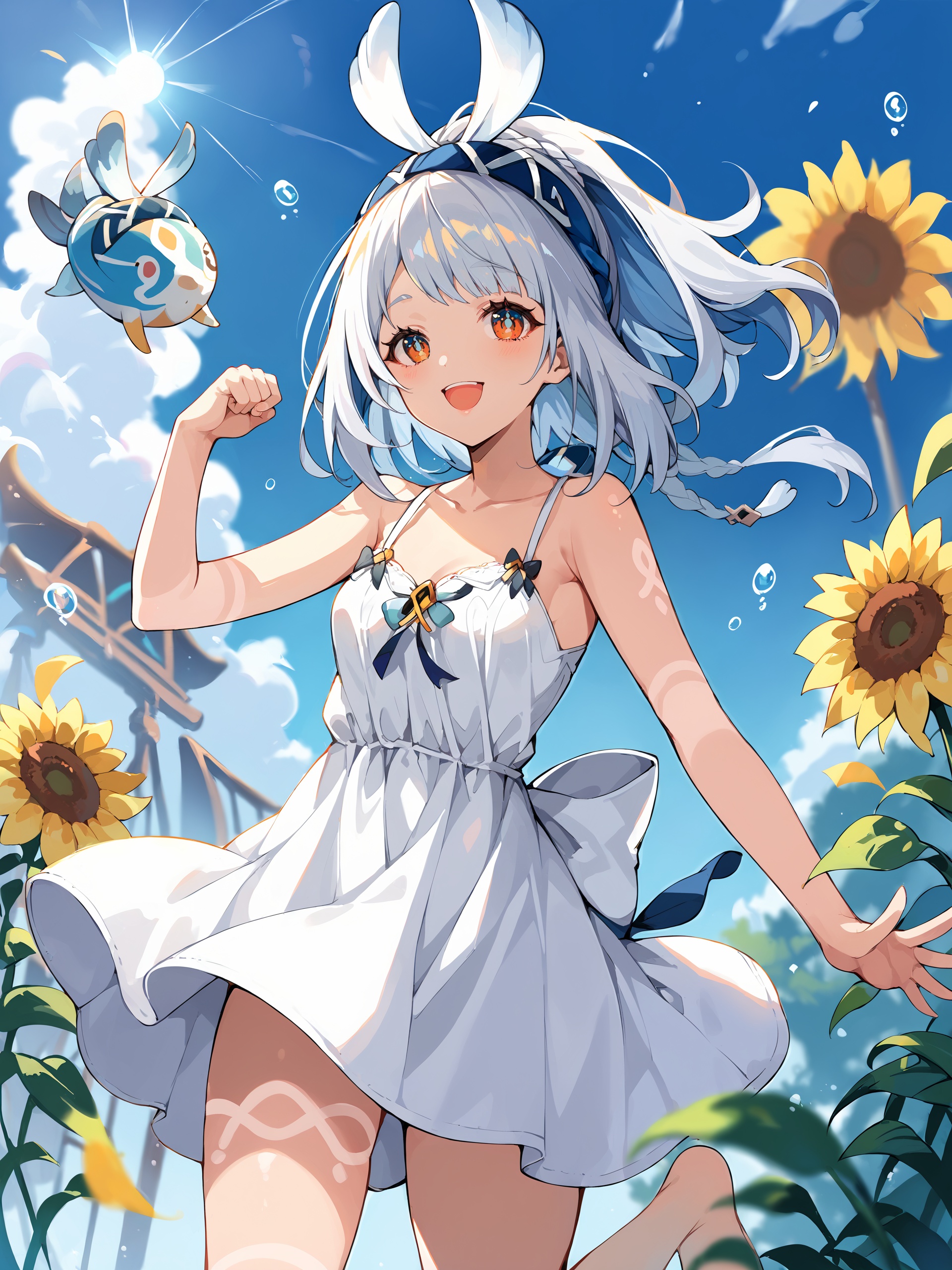 1girl,  mualani \(genshin impact\),  bow hairband on Tensor.Art