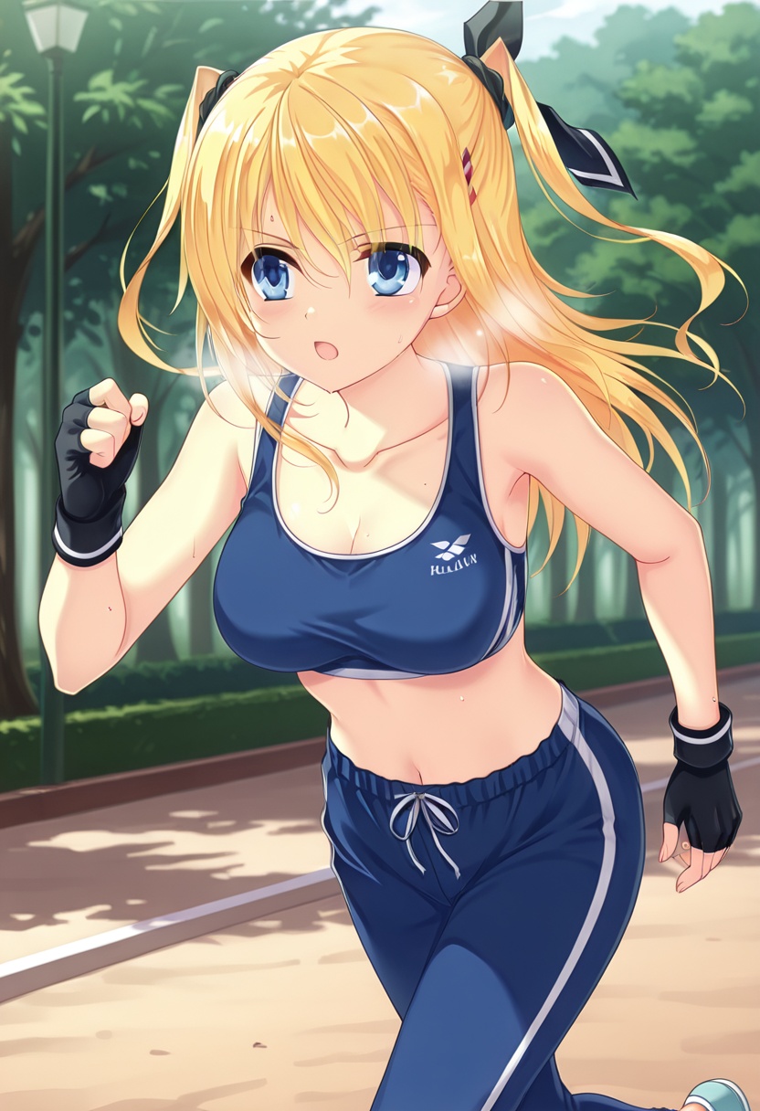 morizono-rikka,  large breasts,  hair ribbon on Tensor.Art