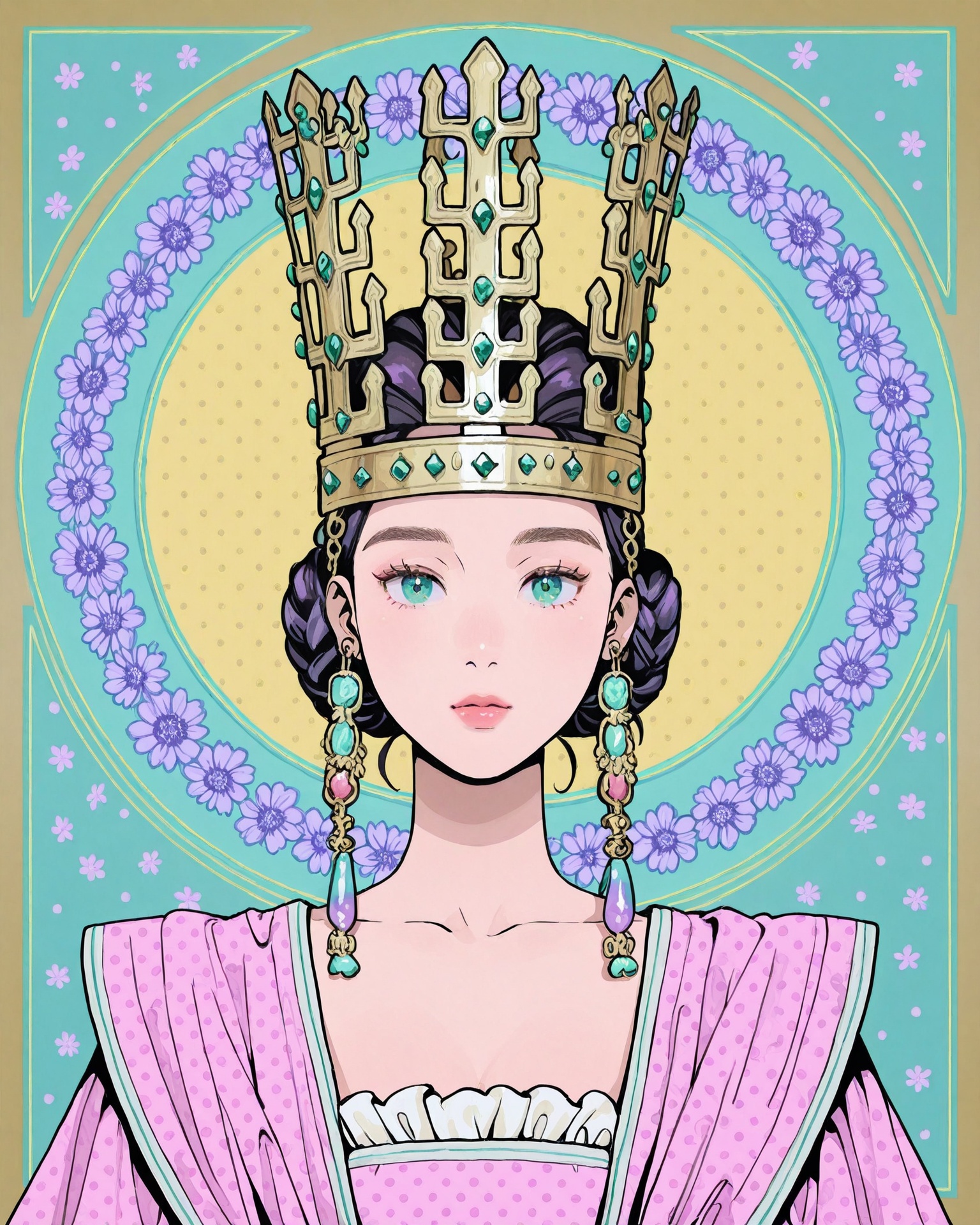 1girl,  sillacr crown,  portrait on Tensor.Art