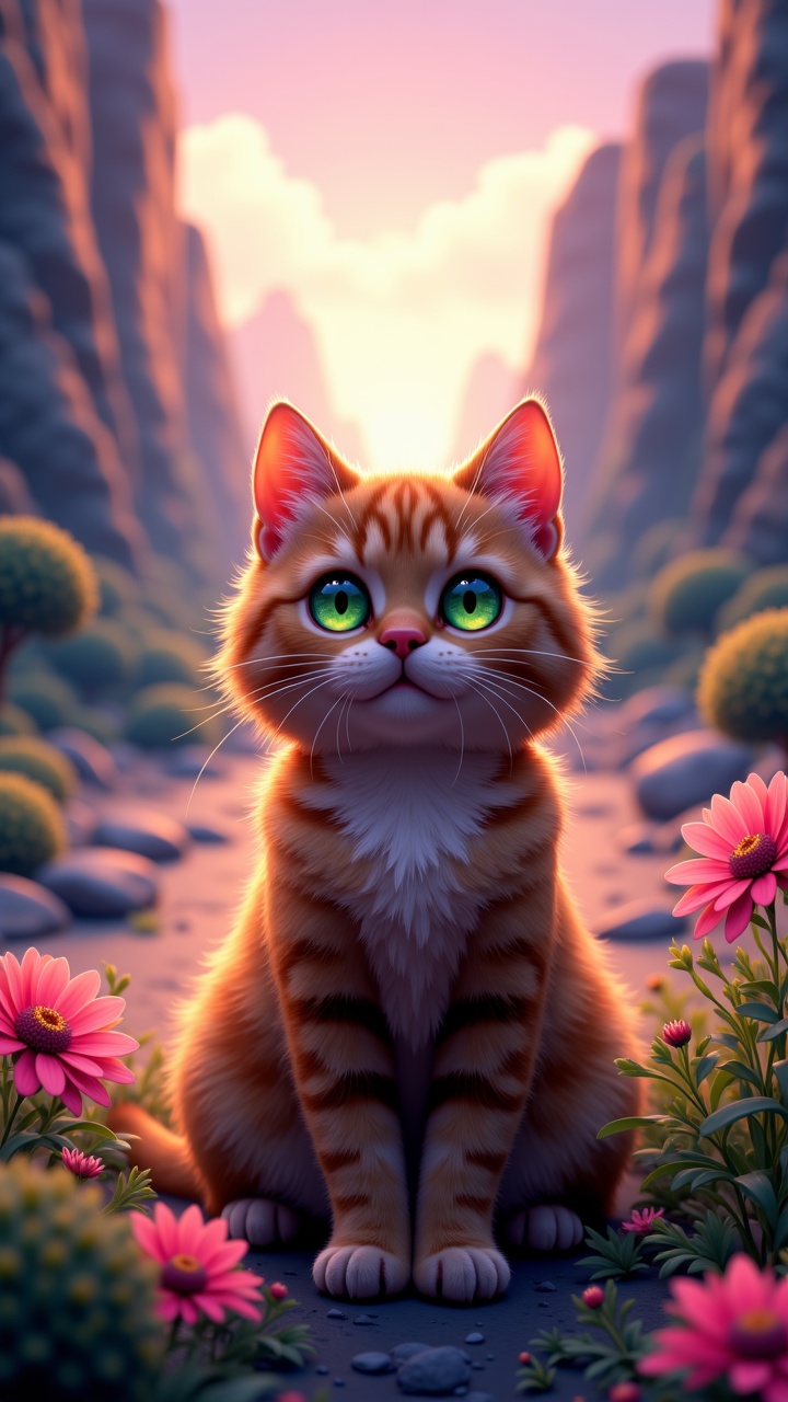 anime digital art,  In a surreal landscape,  a sleek and modern digital artwork comes to life. The image depicts an exotic...