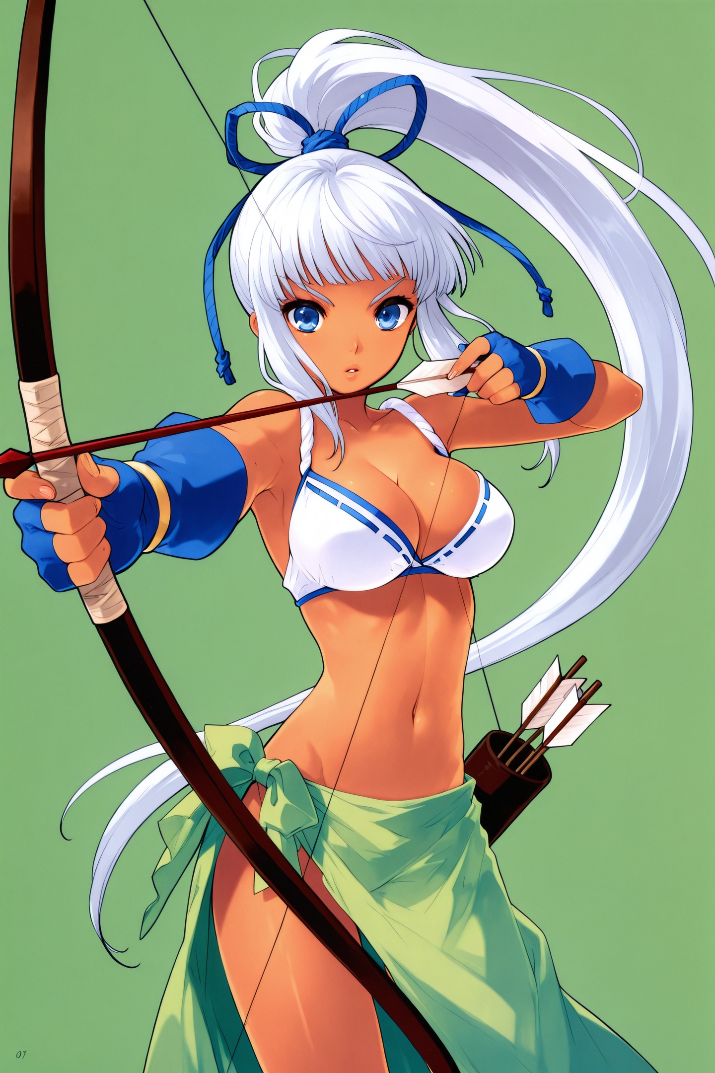 MINA MAJIKINA,  1girl,  weapon on Tensor.Art