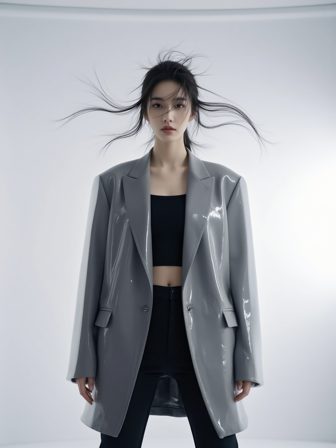 Trend Goddess,  1girl,  The photograph captures a young woman with an Asian ethnicity on Tensor.Art