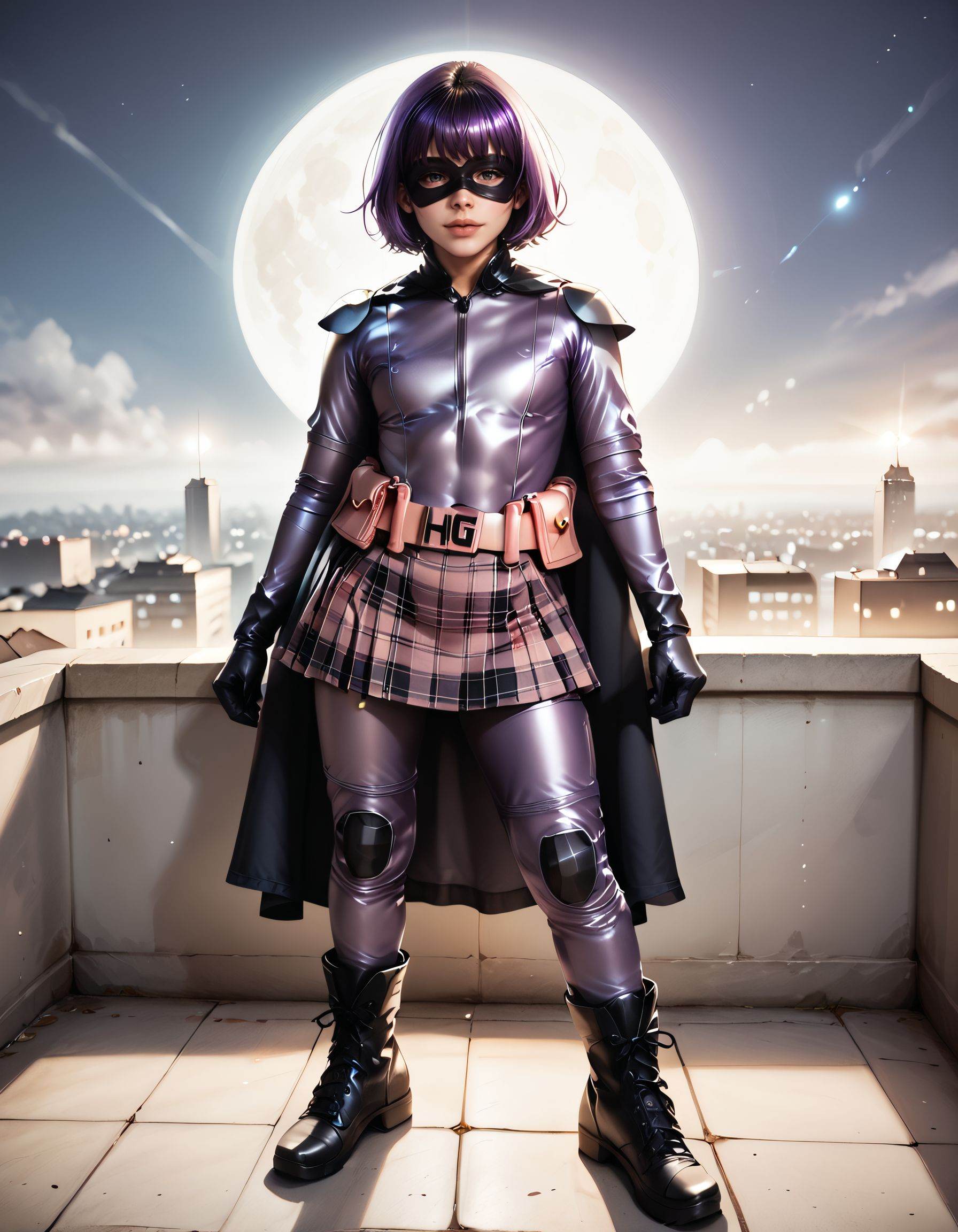hitgirlcosplayA girl,  posing with a superheroic pose,  dynamic posture on Tensor.Art