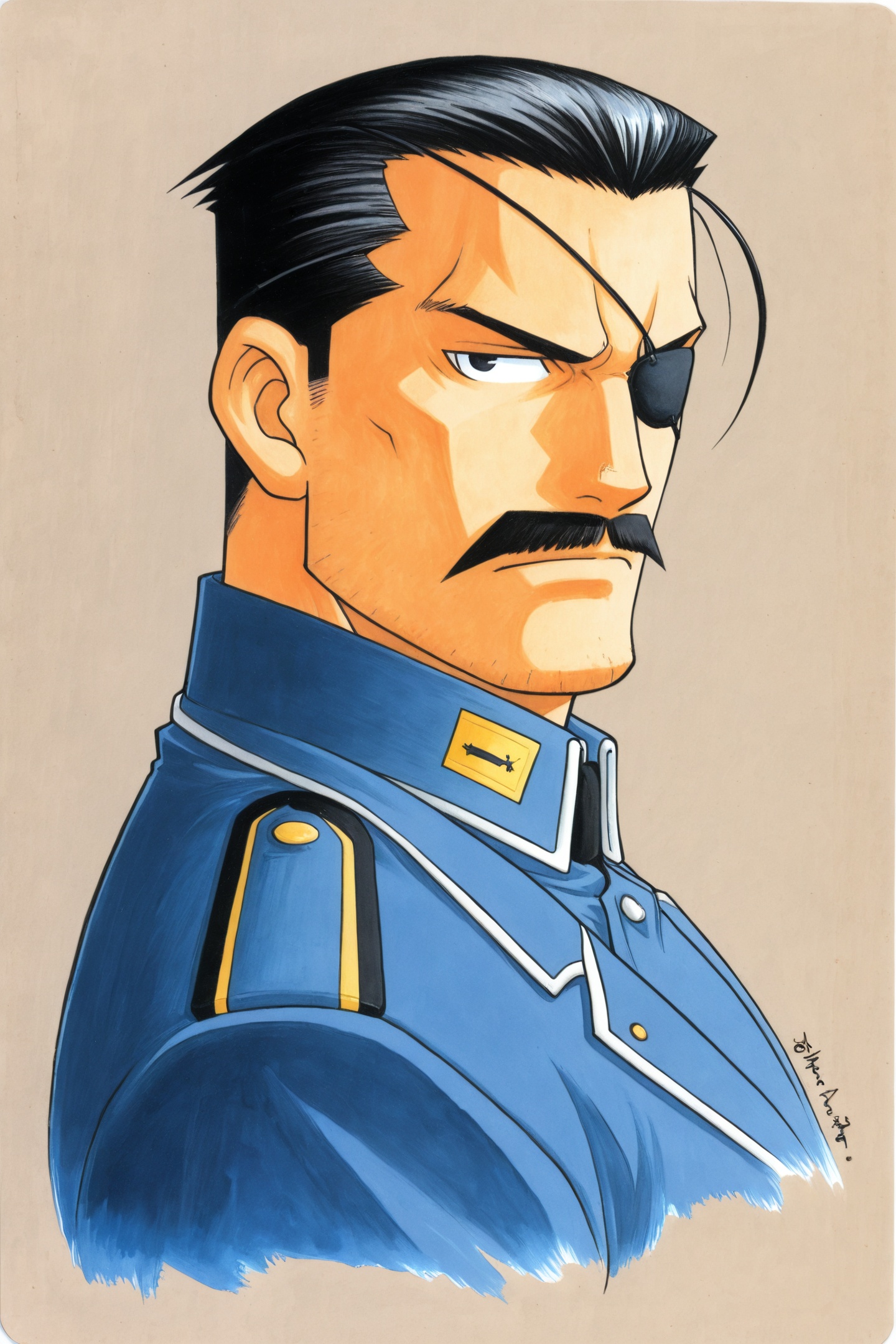 Hiromu Arakawa Style,  King Bradley,  1boy on Tensor.Art