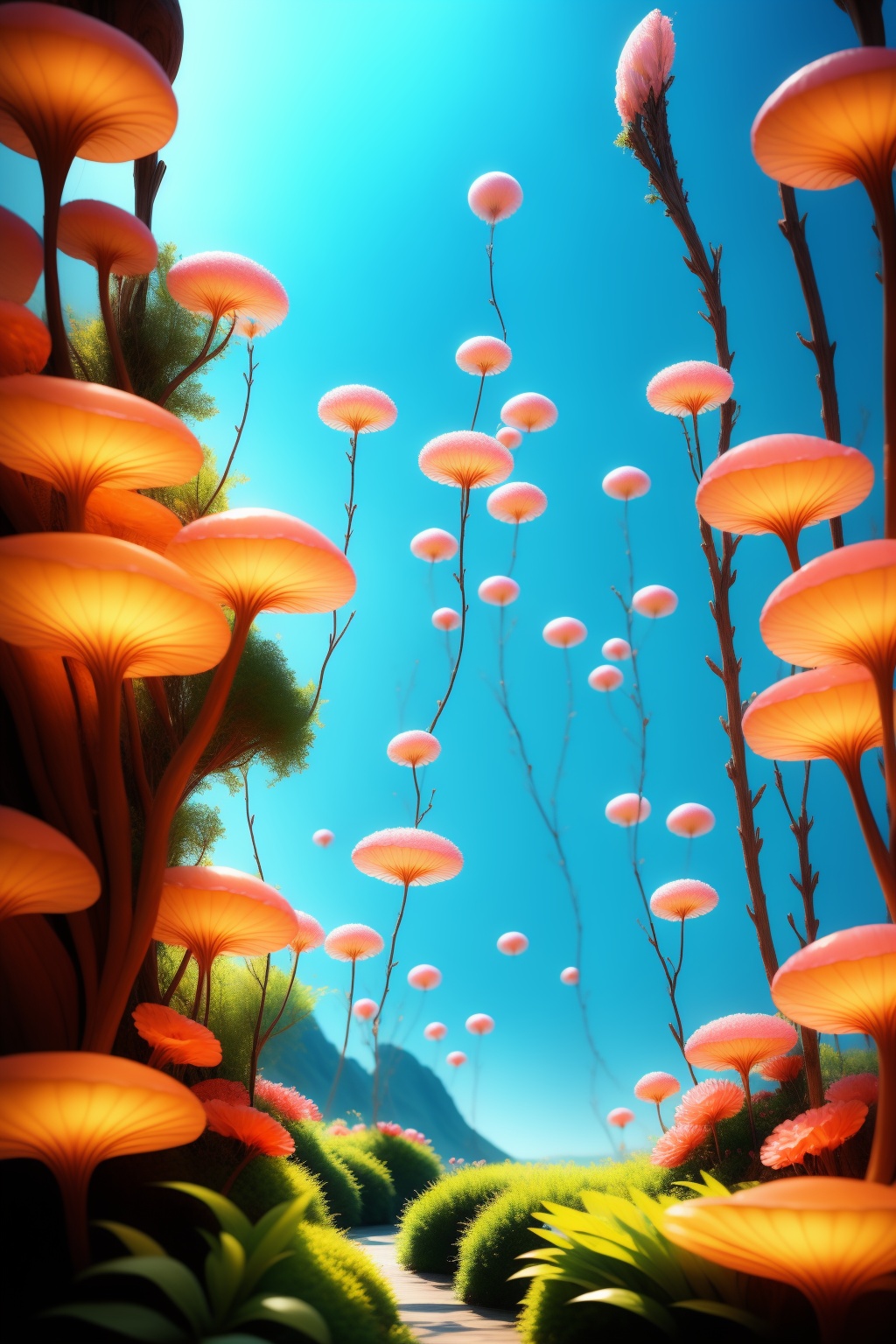 <lora:AgainWonderlandForest:1>, AgainWonderlandForest, fantasy, no humans, plant, still life, scenery, nature, outdoors,