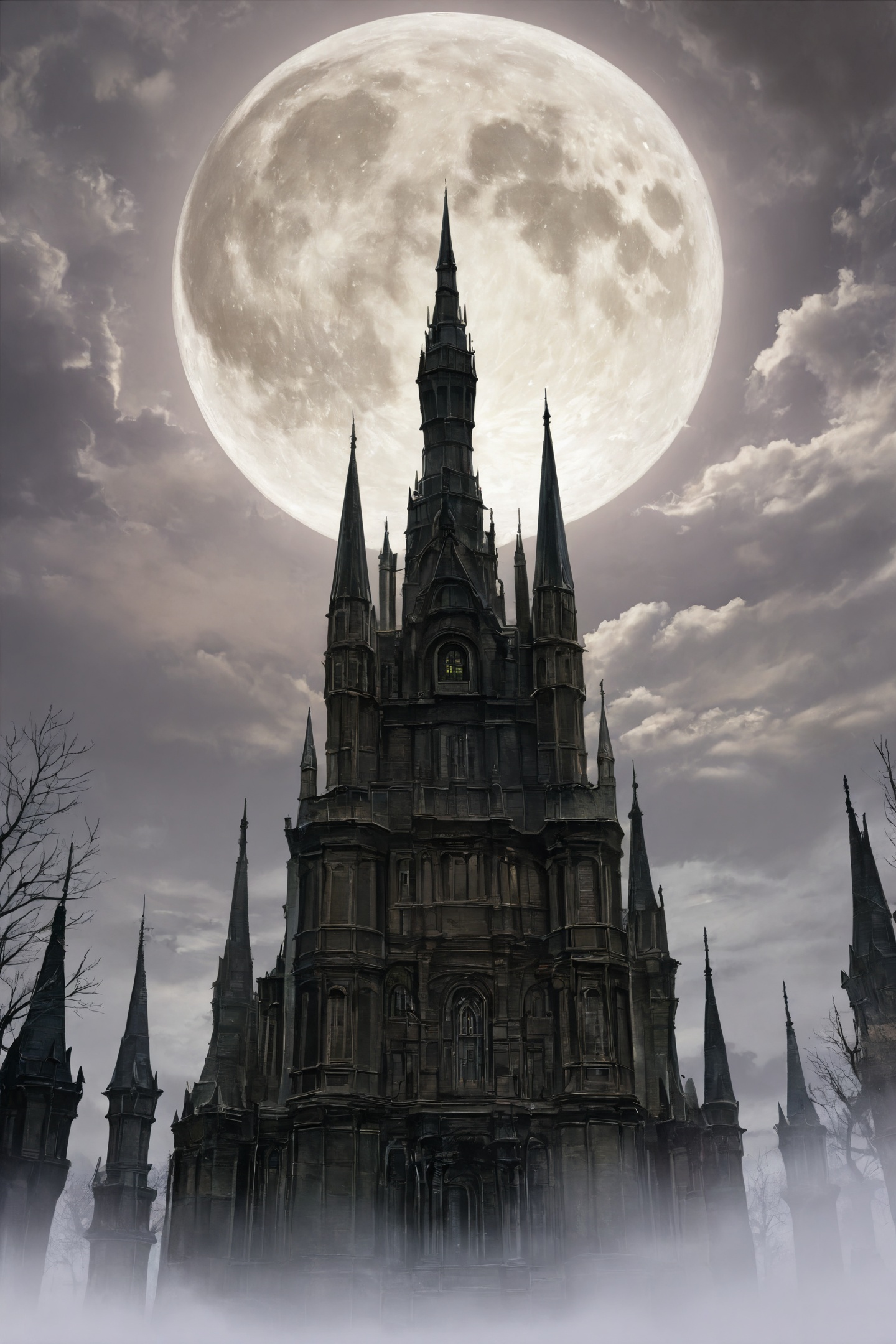 no humans,  castle,  scenery on Tensor.Art