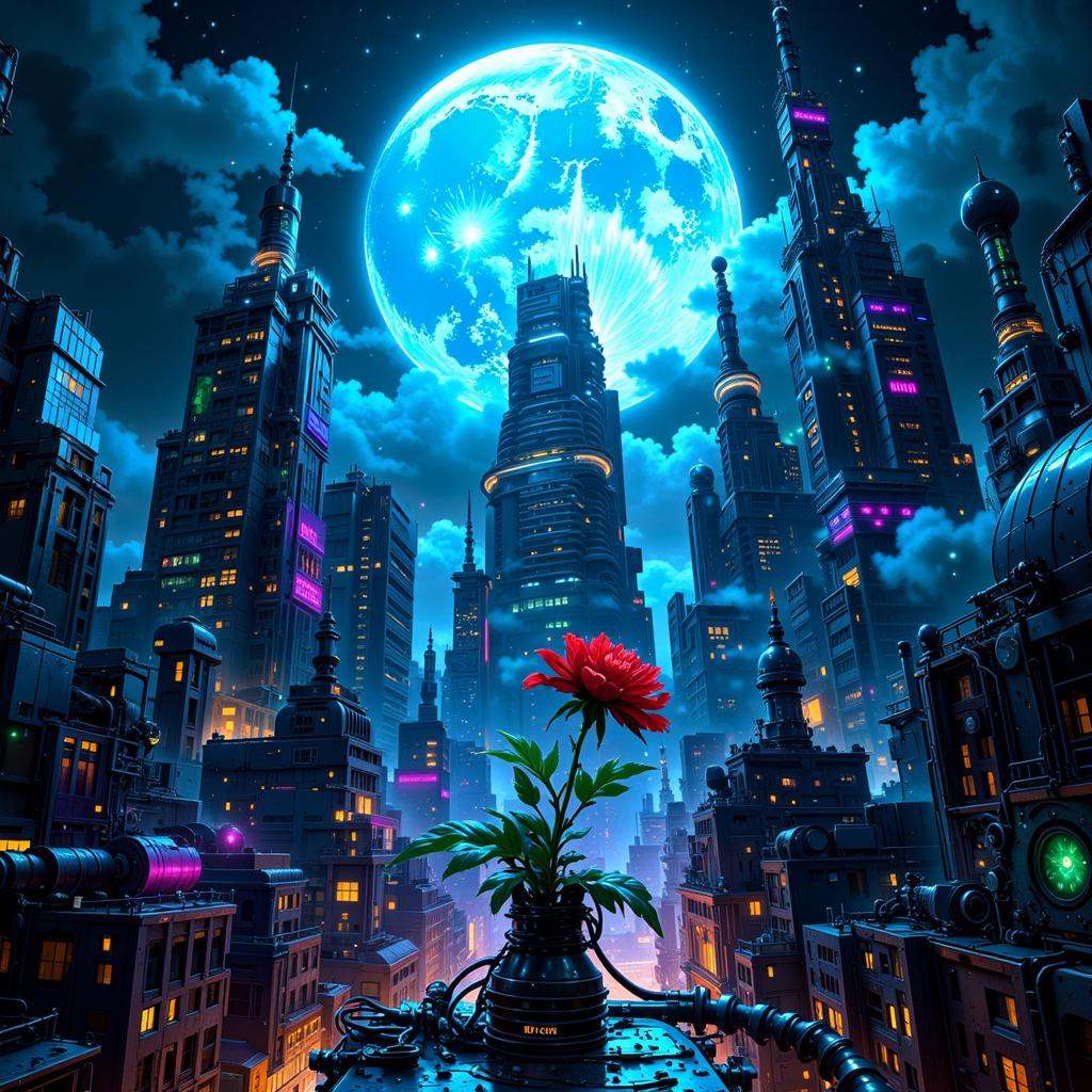 3pic_vist4,  anime_martz,  Cyberpunk-inspired dystopian landscape in a cybersteam universe on Tensor.Art