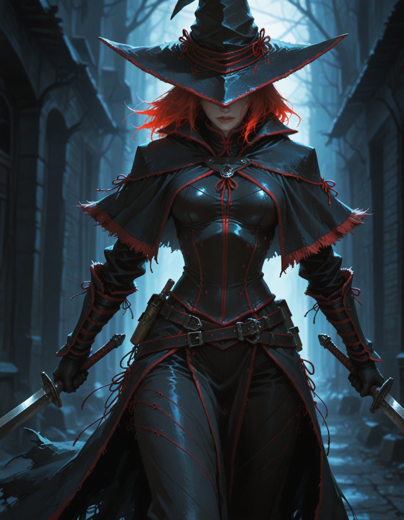 anime coloring,  1girl,  witch hunter on Tensor.Art