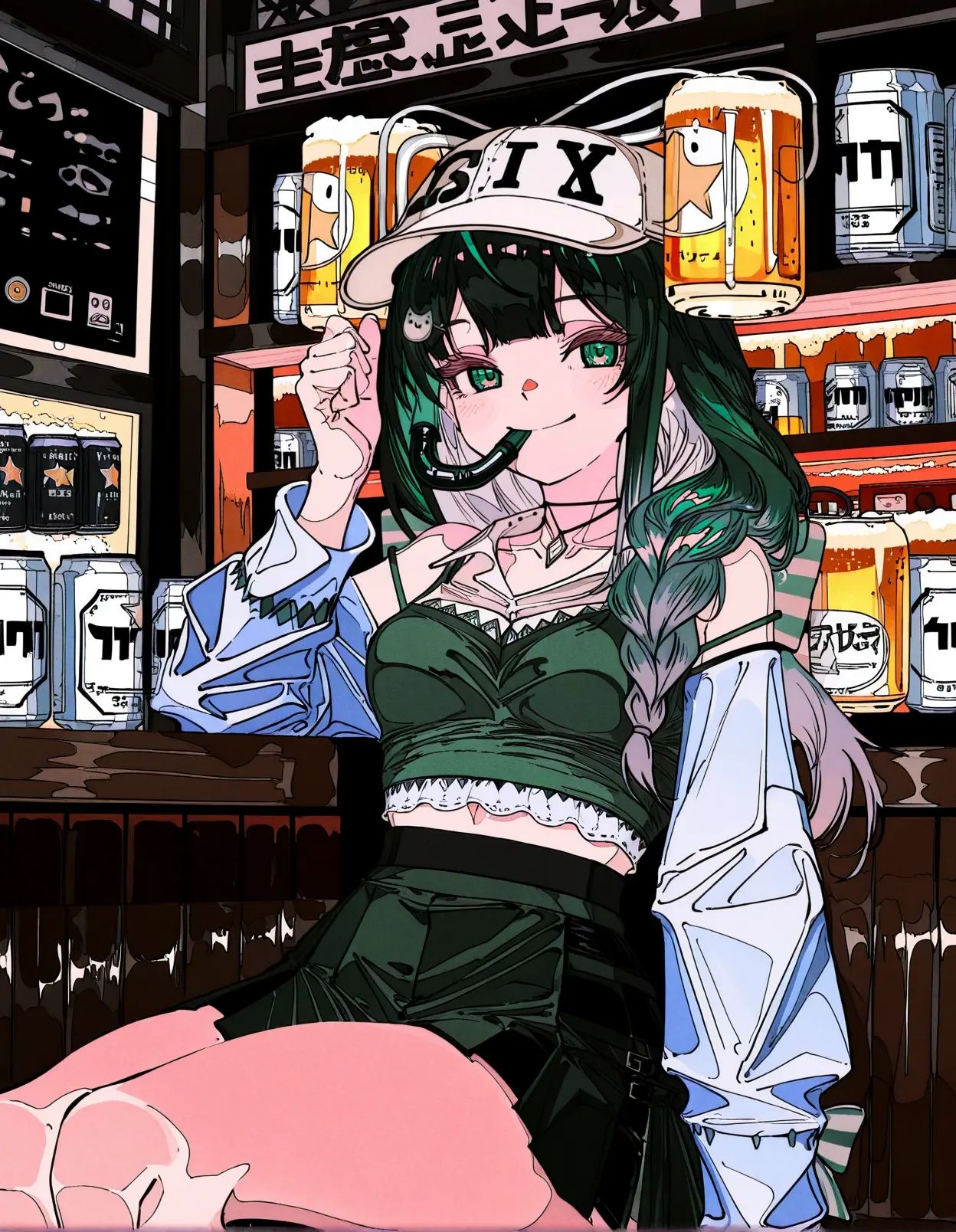1girl,  shin yuya \(cute\),  midriff on Tensor.Art
