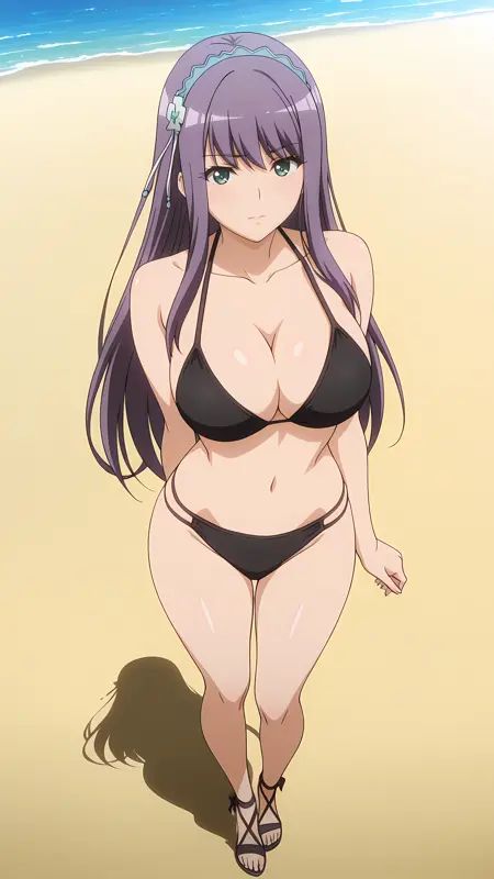 ayano_fukawa_yabaifukushuyamisite,  1girl,  long hair on Tensor.Art