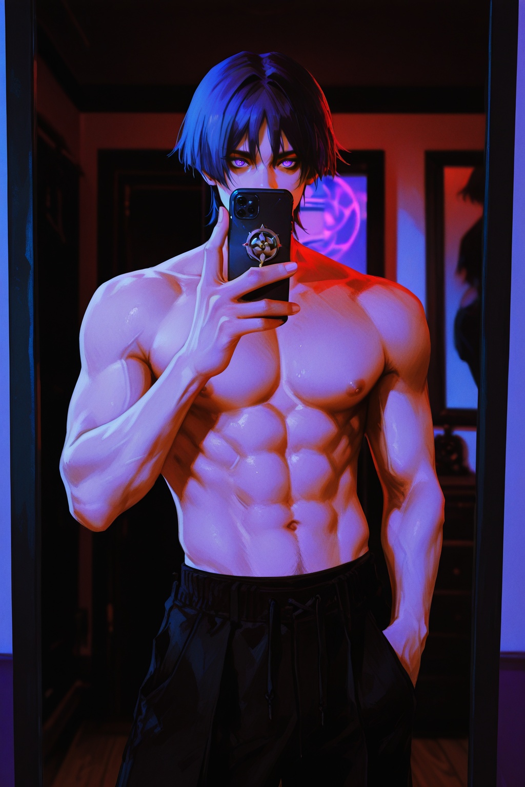monori_rogue,  scaramouche_(genshin_impact),  1boy on Tensor.Art