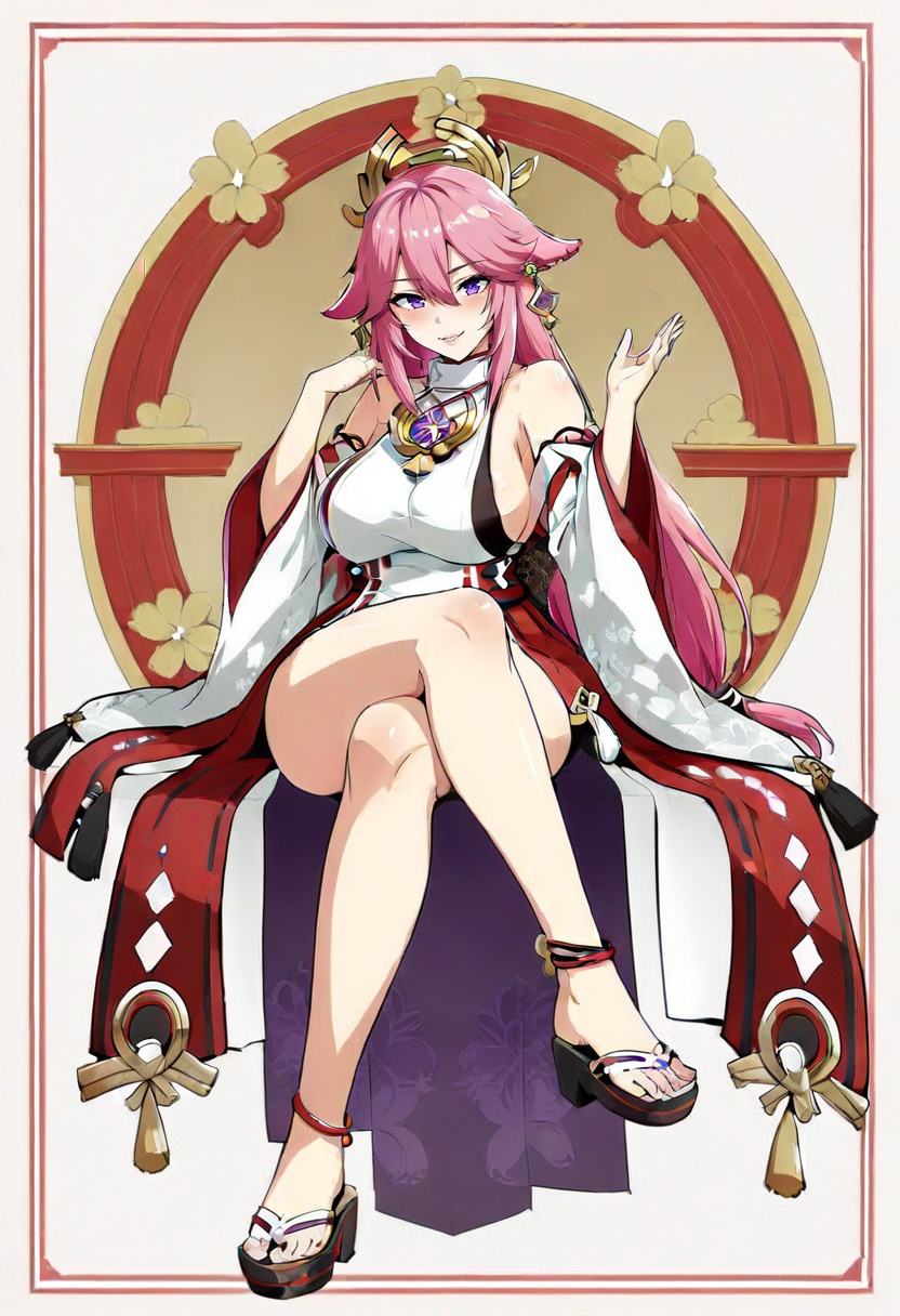 1girl,  yae miko,  genshin impact on Tensor.Art