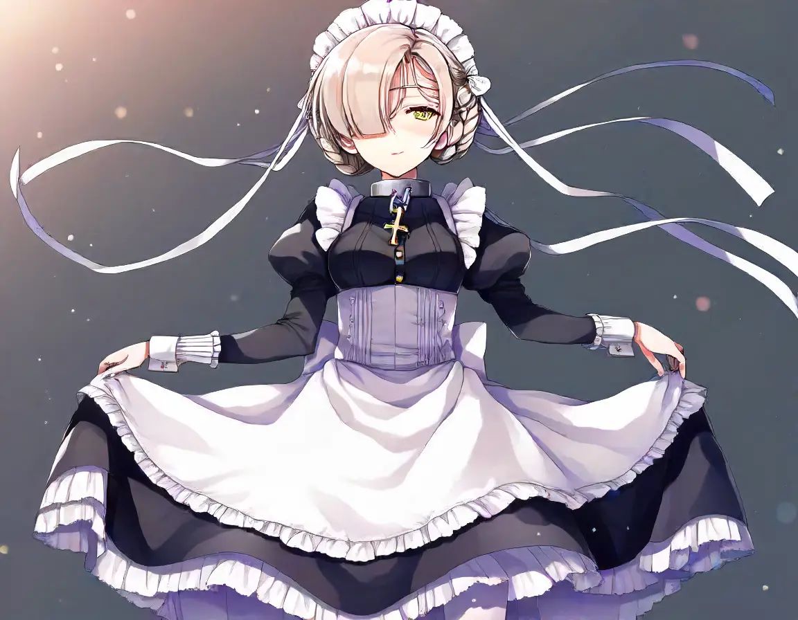 1girl,  sheffield \(azur lane\),  maid on Tensor.Art