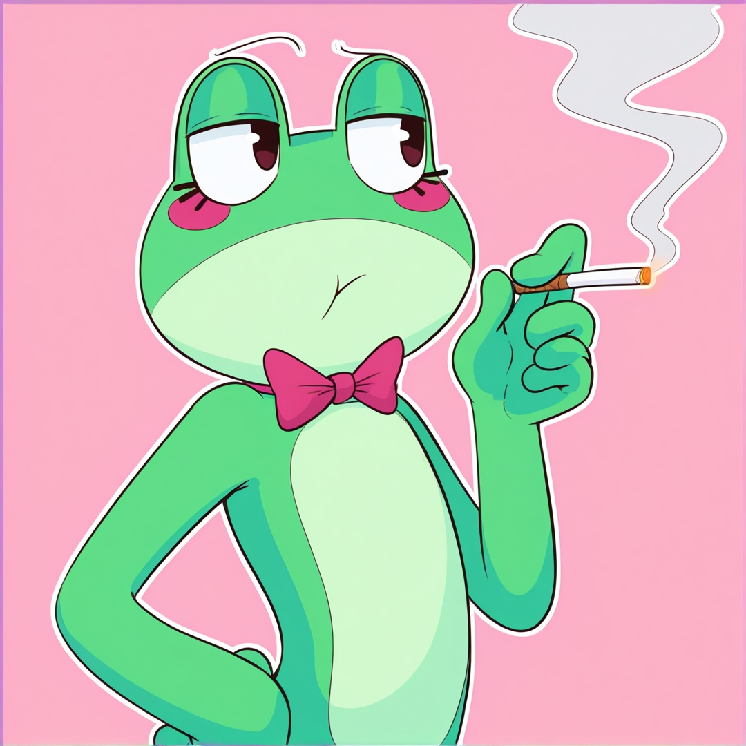 ribbit,  solo,  bowtie on Tensor.Art