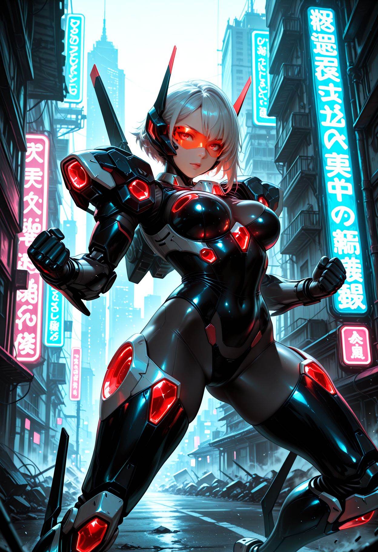 Smooth Quality,  1girl,  mecha suits on Tensor.Art