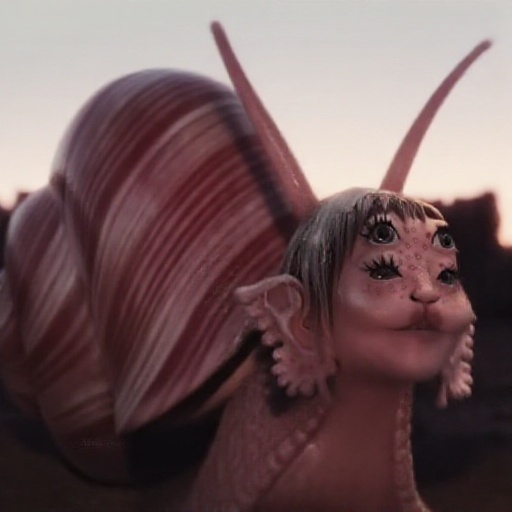 Snail,  sunset,  four eyes with a slightly textured face with a little bit of imperfections on Tensor.Art