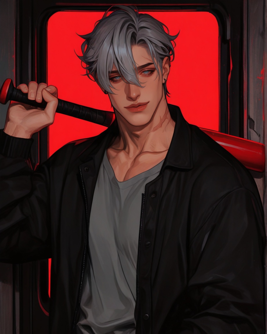 male focus,  solo,  mature on Tensor.Art