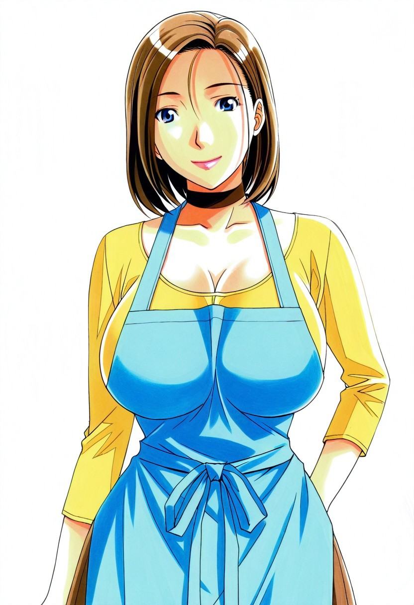 oontsu,  brown hair,  blue eyes on Tensor.Art