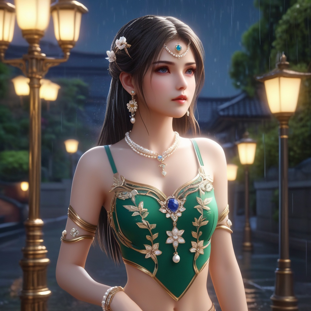 <lora:837-DA-XL-斗罗大陆-千仞雪-幼年:0.8>, (,1girl, ,best quality, ),, ,ultra detailed 8k cg,            cinematic lighting, cinematic bloom, (( , )),,  , unreal, science fiction,  luxury, jewelry, diamond, pearl, gem, sapphire, ruby, emerald, intricate detail, delicate pattern, charming, alluring, seductive, erotic, enchanting, hair ornament, necklace, earrings, bracelet, armlet,halo,masterpiece, (( , )),,  ,cherry blossoms,(((, night,night sky,lamppost,  ultra high res, (photorealistic:1.4), raw photo, 1girl, , rain, sweat, ,wet, )))(( , ))   (cleavage),spread legs,