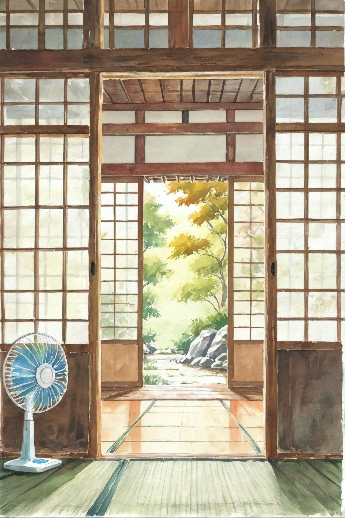 no humans,  scenery,  sliding doors on Tensor.Art