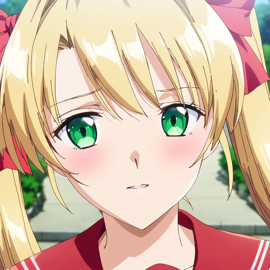 akehime saki,  twintails,  blonde hair on Tensor.Art