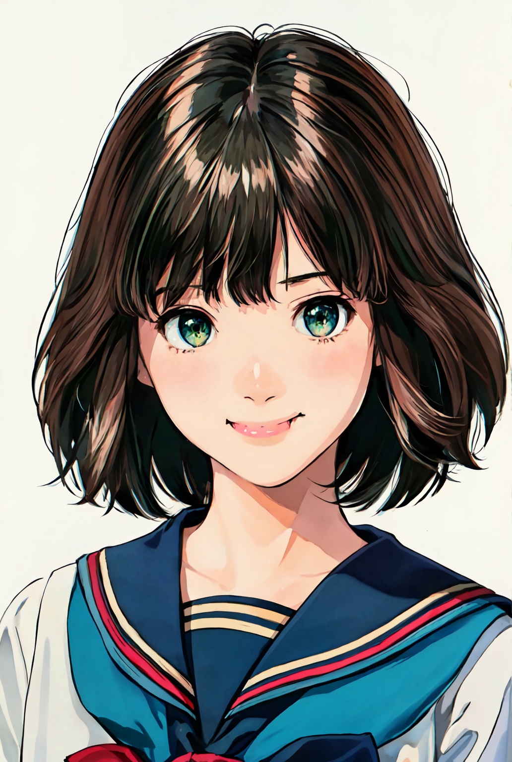 1girl,  (young),  black short hair on Tensor.Art