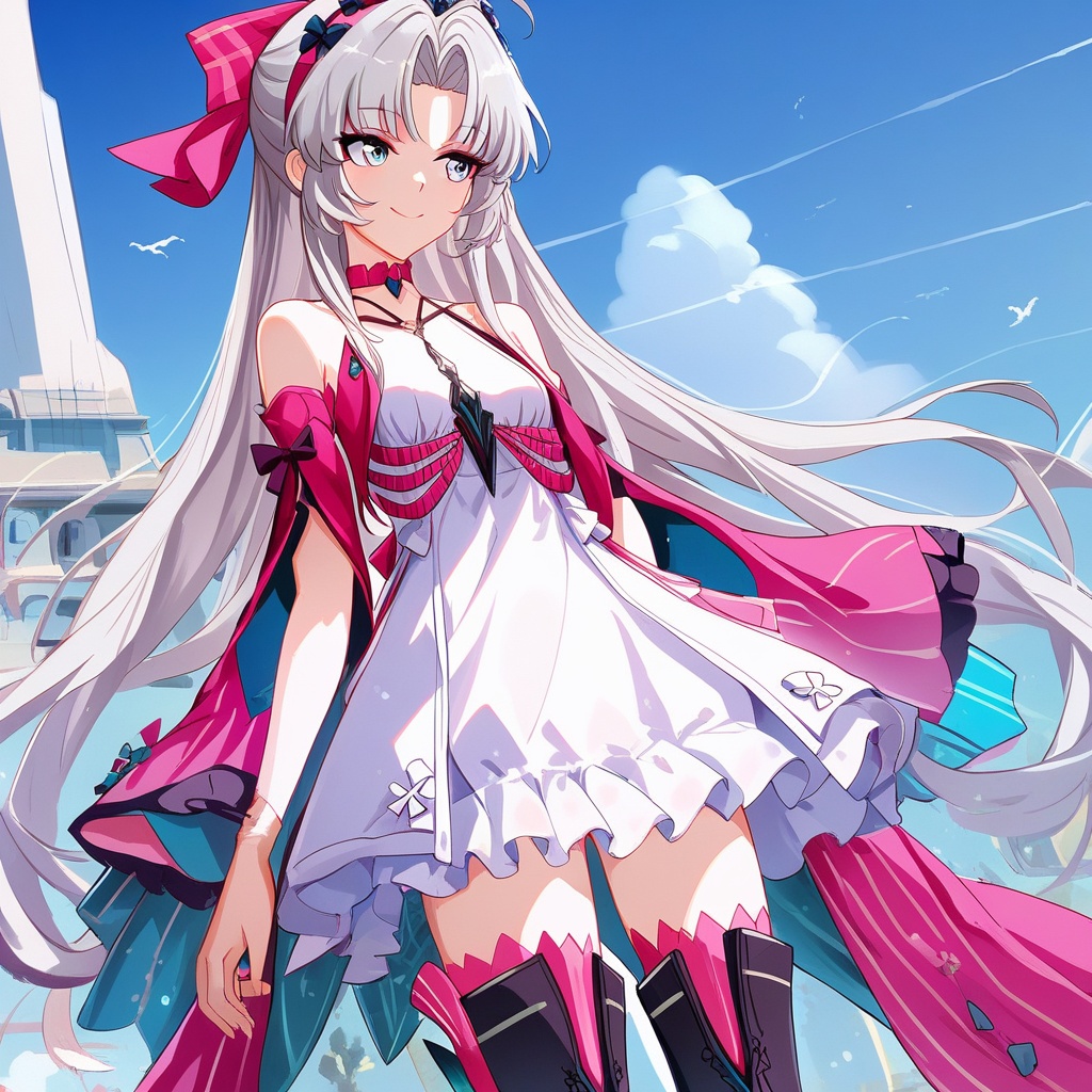 1girl solo,  carlottawuwa,  two-tone eyes on Tensor.Art