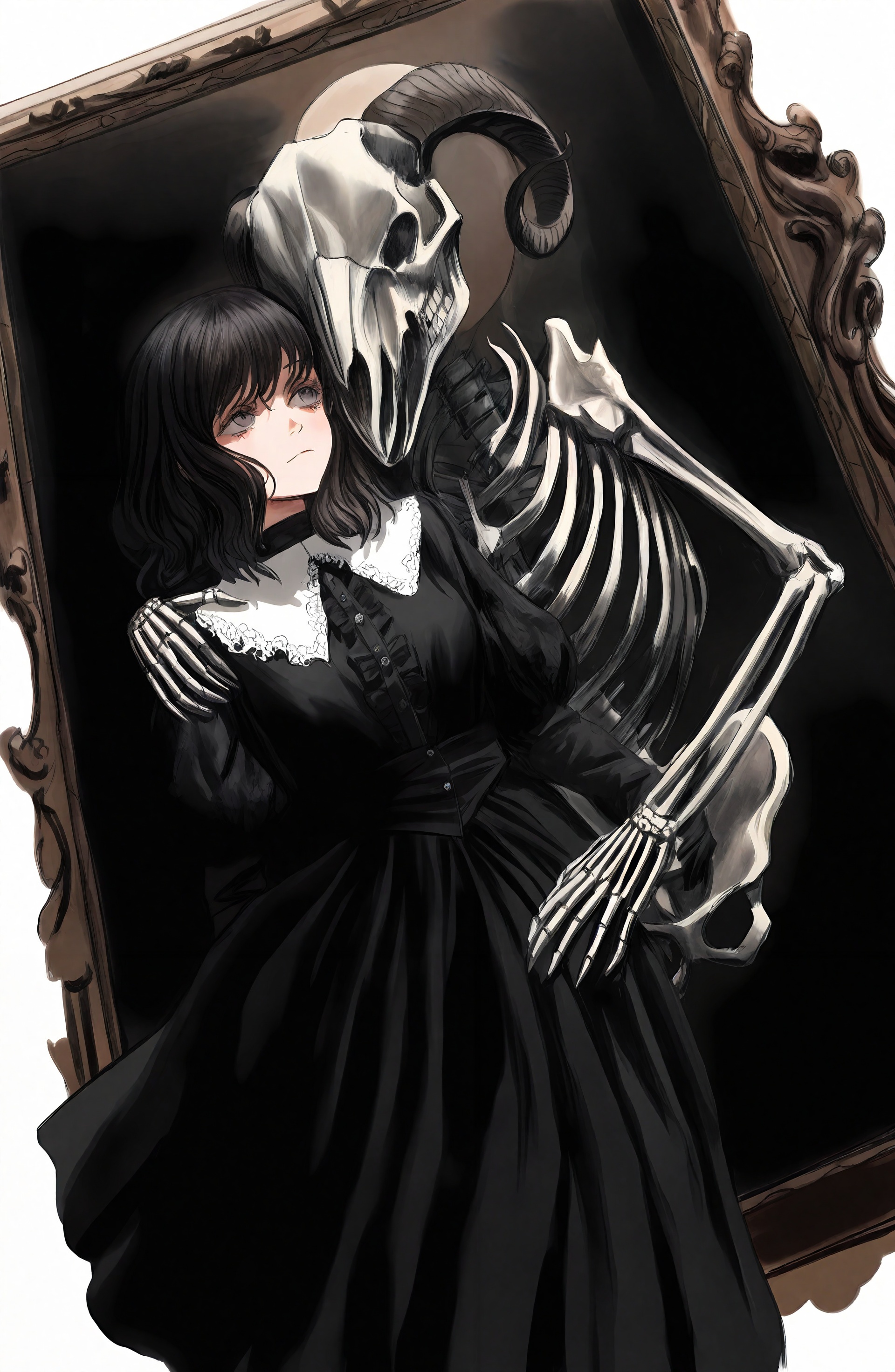 1girl,  solo,  black_hair on Tensor.Art