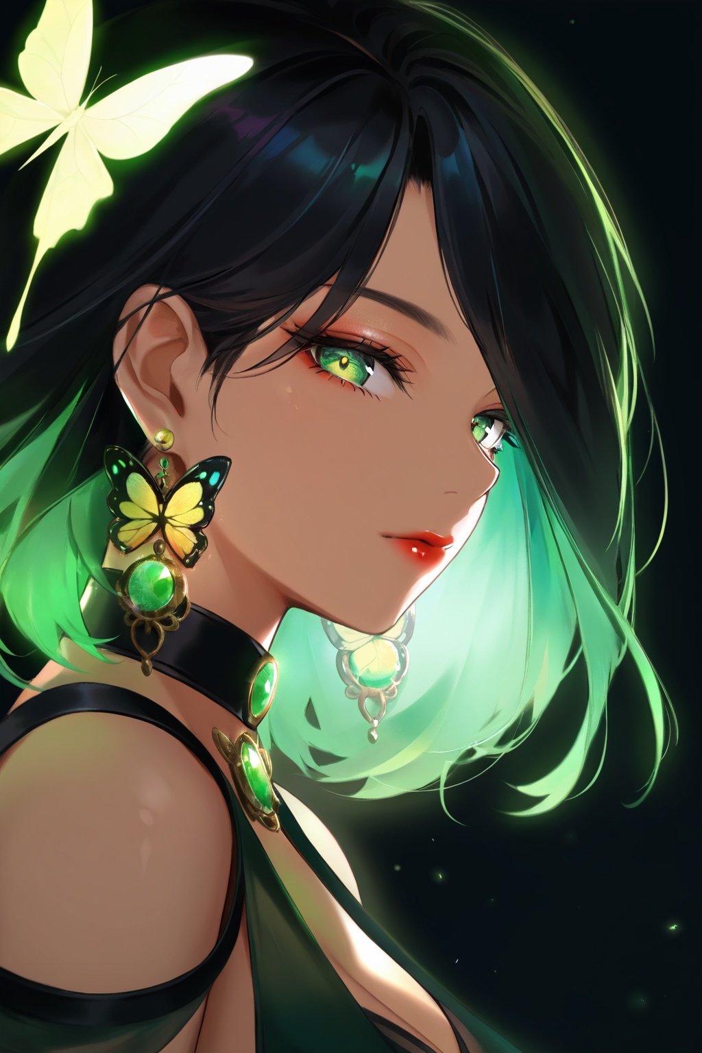 1girl,  earrings,  solo on Tensor.Art