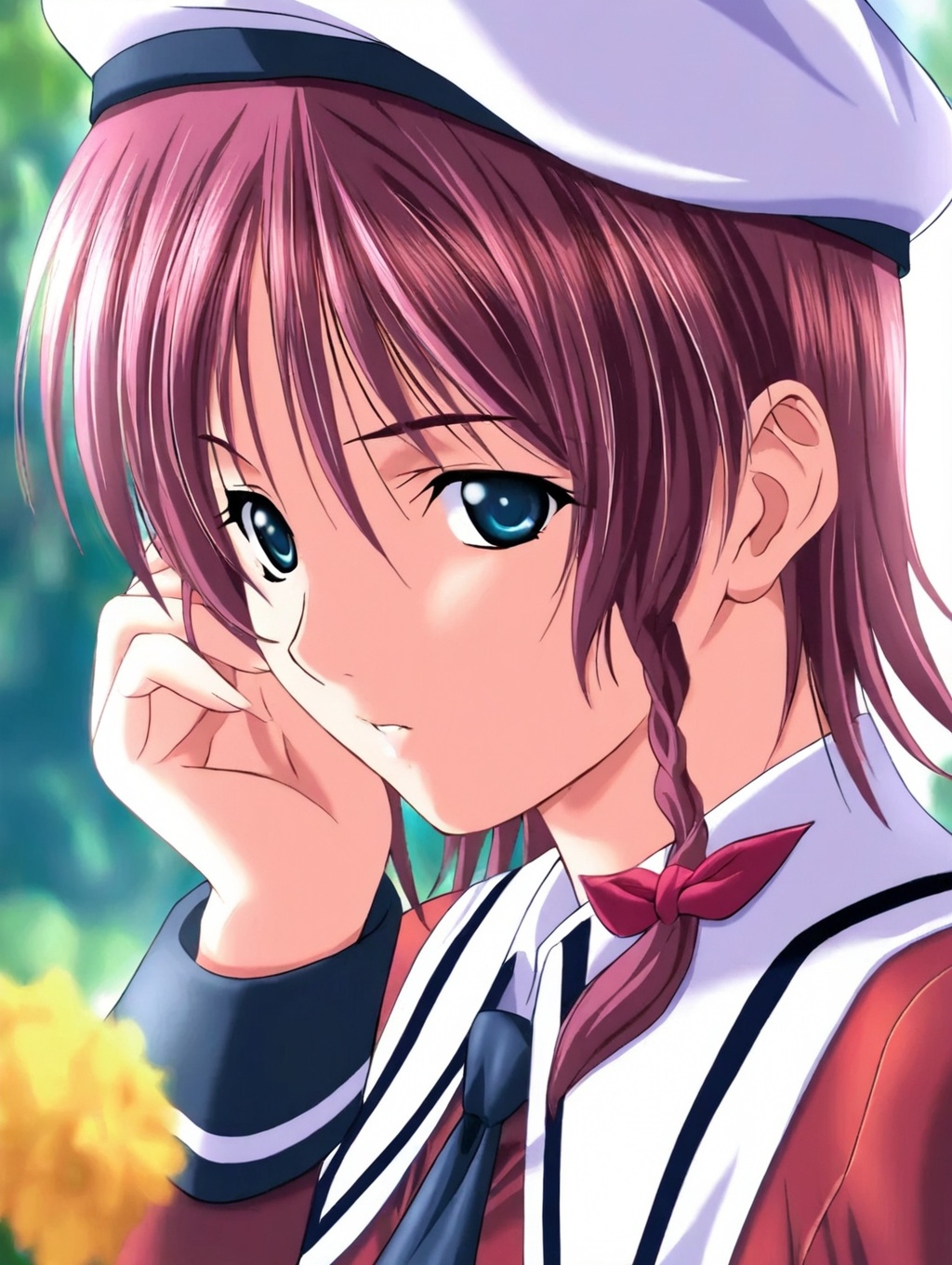 naruse yuna,  scd2 school uniform,  1girl on Tensor.Art
