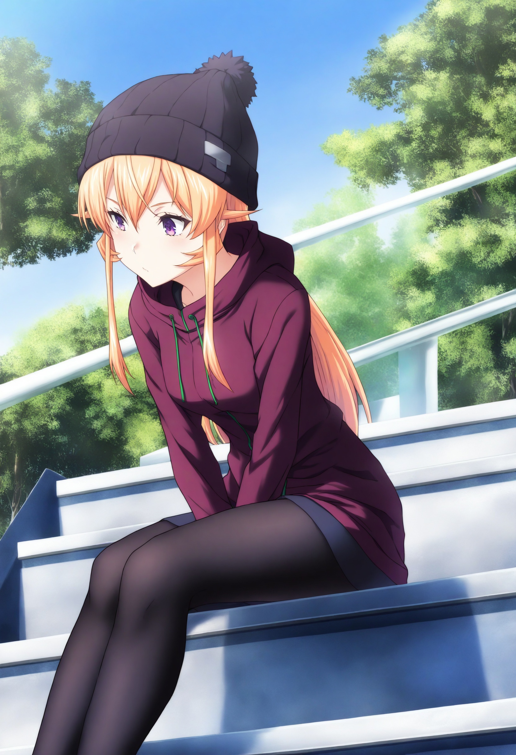 sysdeep_erina,  blonde hair,  purple eyes on Tensor.Art