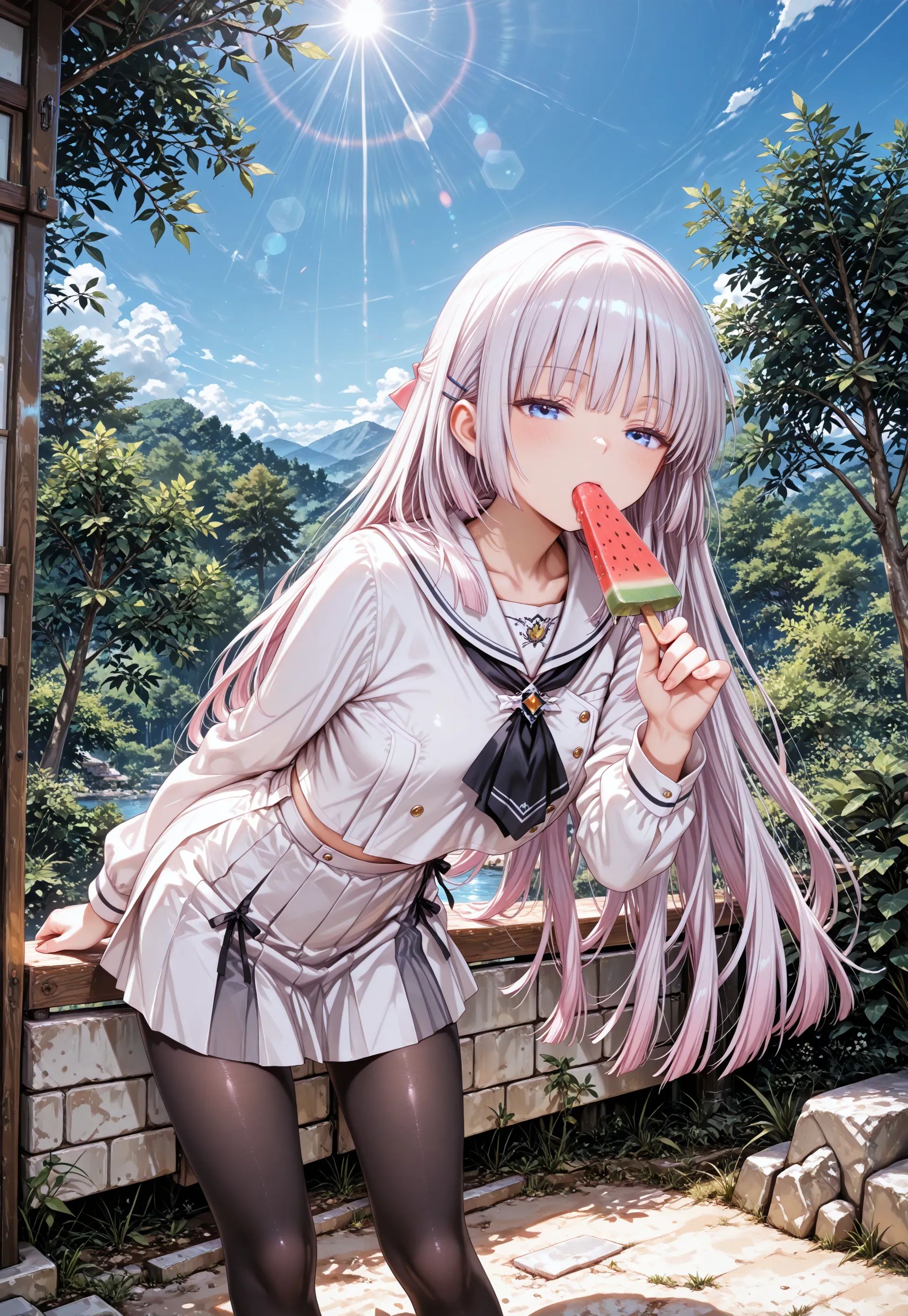 1girl,  naruse shiroha,  blunt ends on Tensor.Art