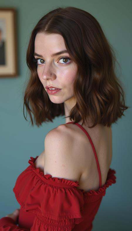 Breathtaking photography of a very skinny ohwx woman with ultra narrow waist. A portrait of a woman,  captured in a side p...