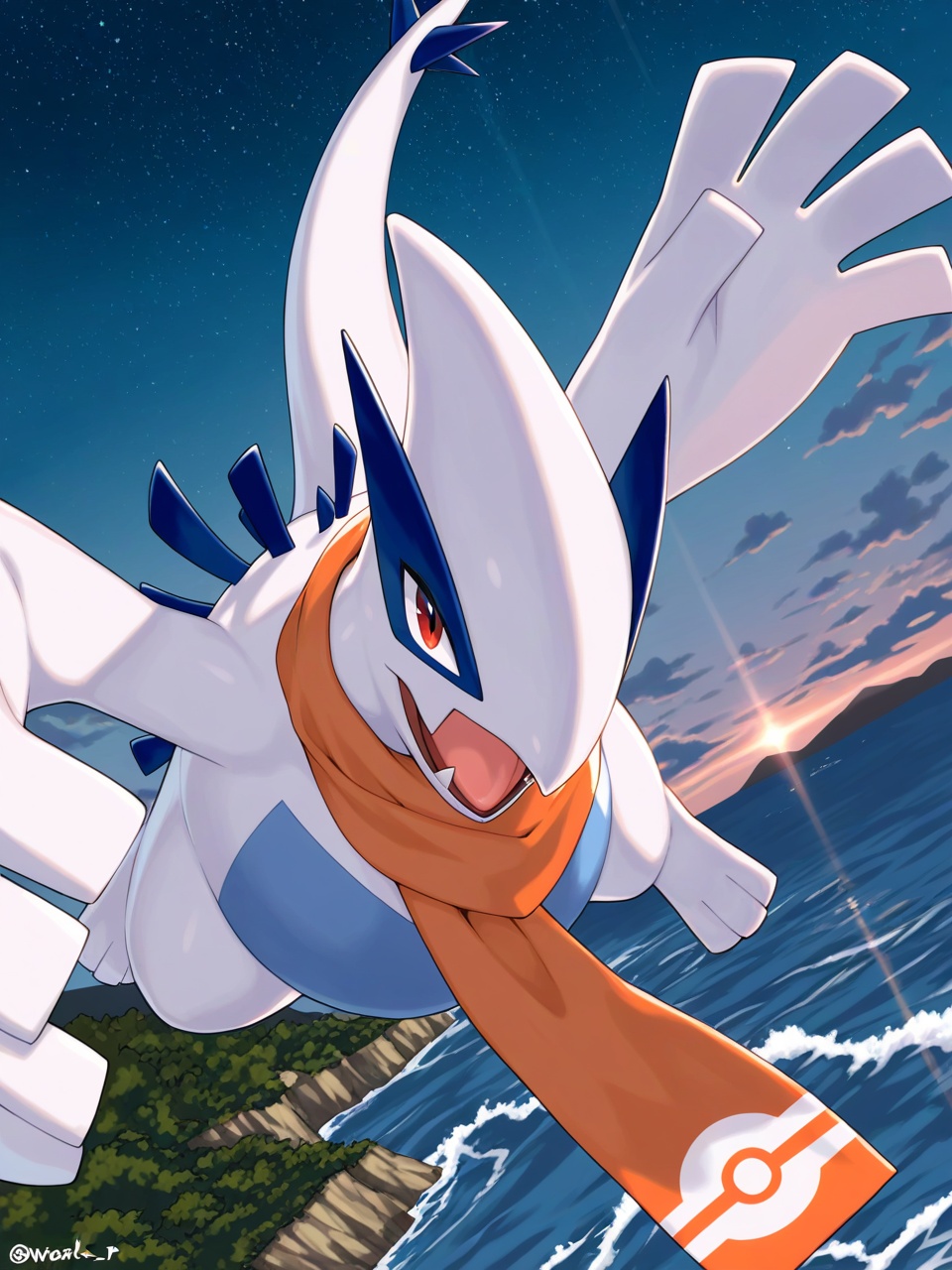 solo lugia,  round eyes,  big eyes on Tensor.Art
