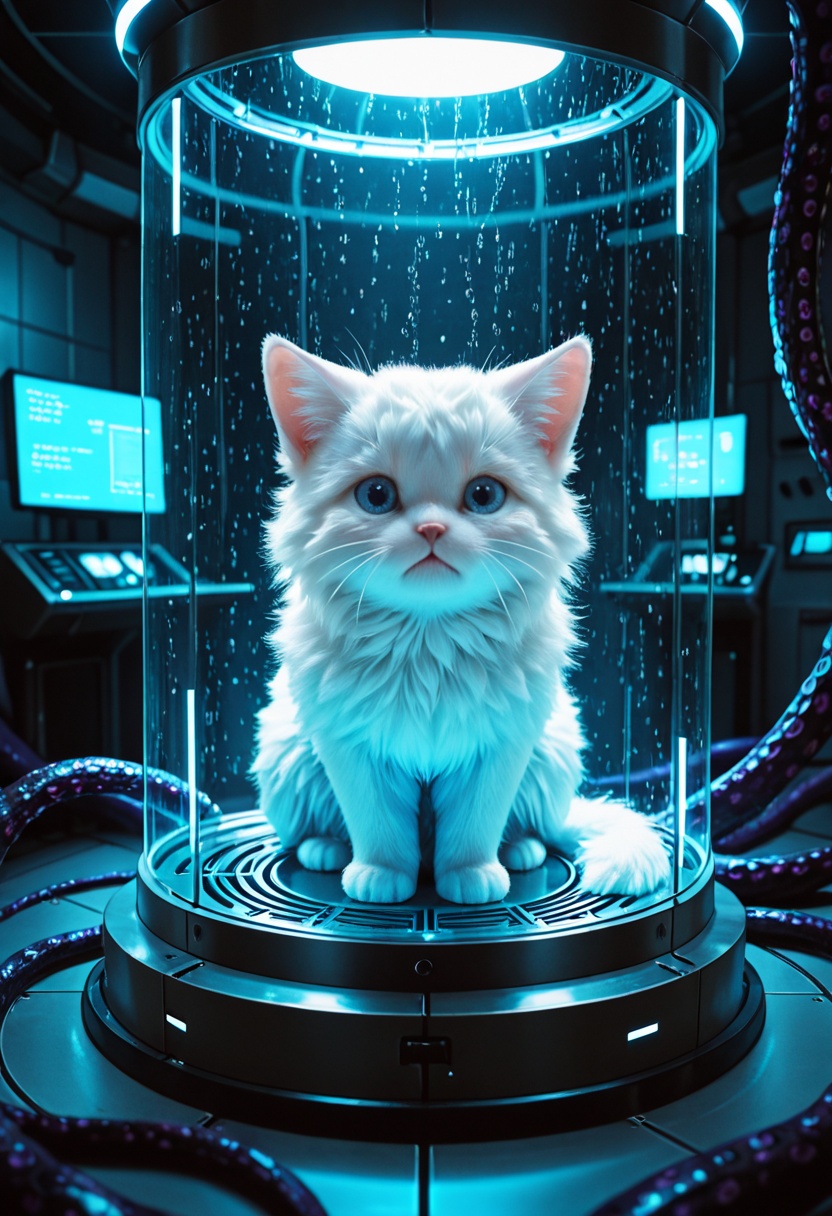 A hyper-detailed,  cyber-surreal photograph of a sleek,  ultra-realistic on Tensor.Art