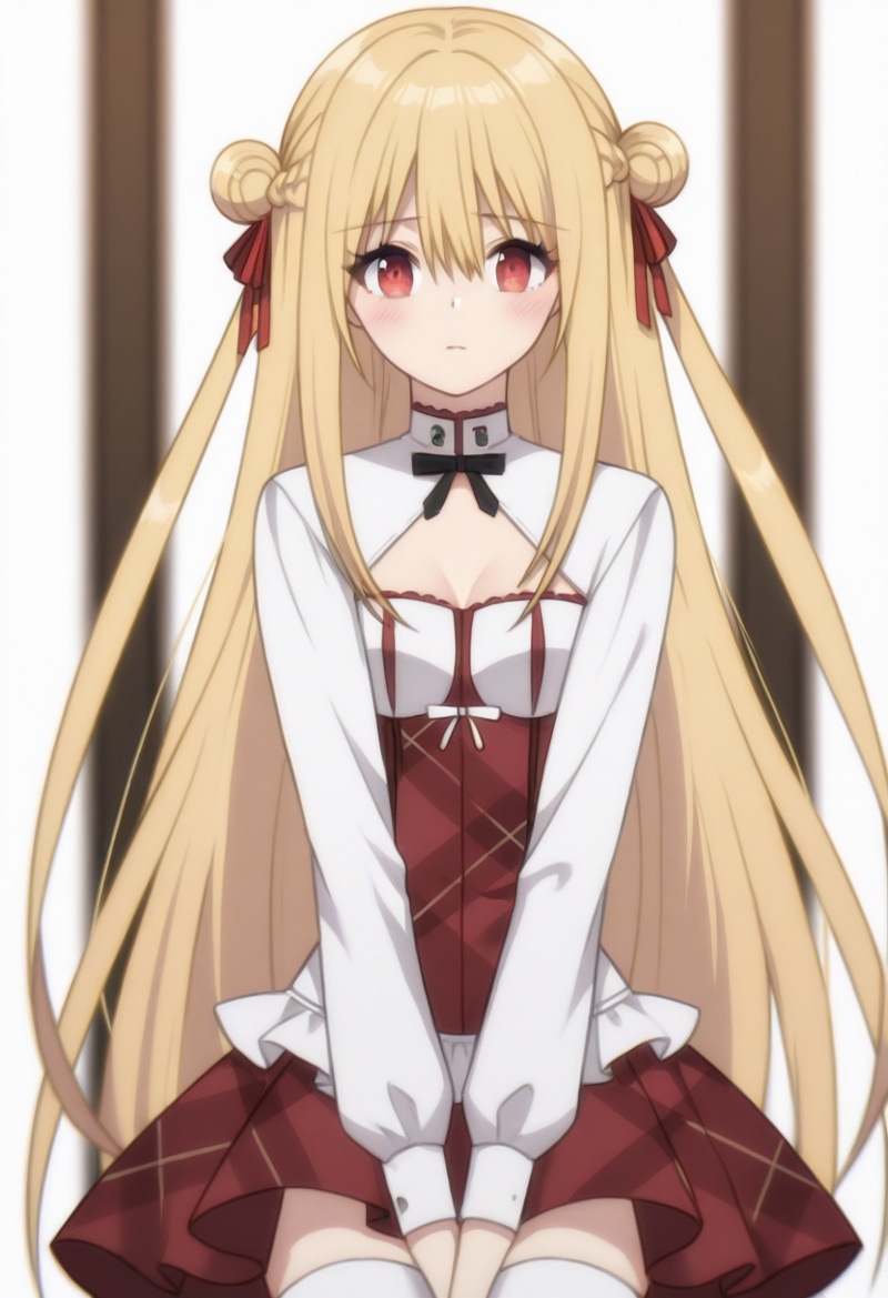 apmil,  1girl,  blonde hair on Tensor.Art