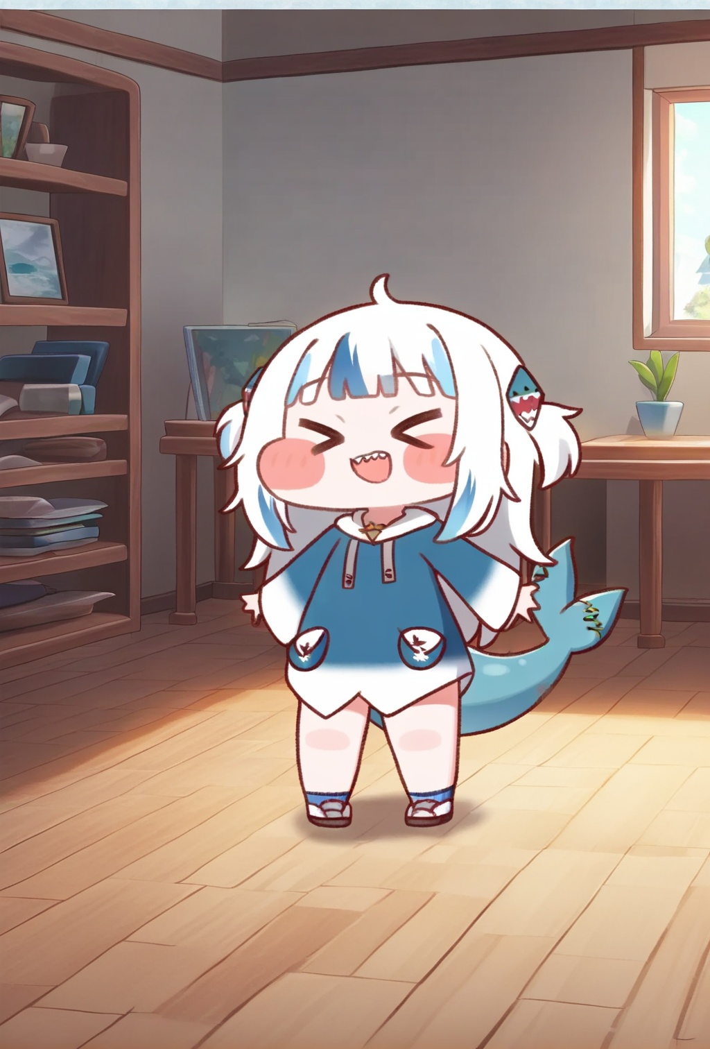 1girl,  gawr gura,  hololive on Tensor.Art