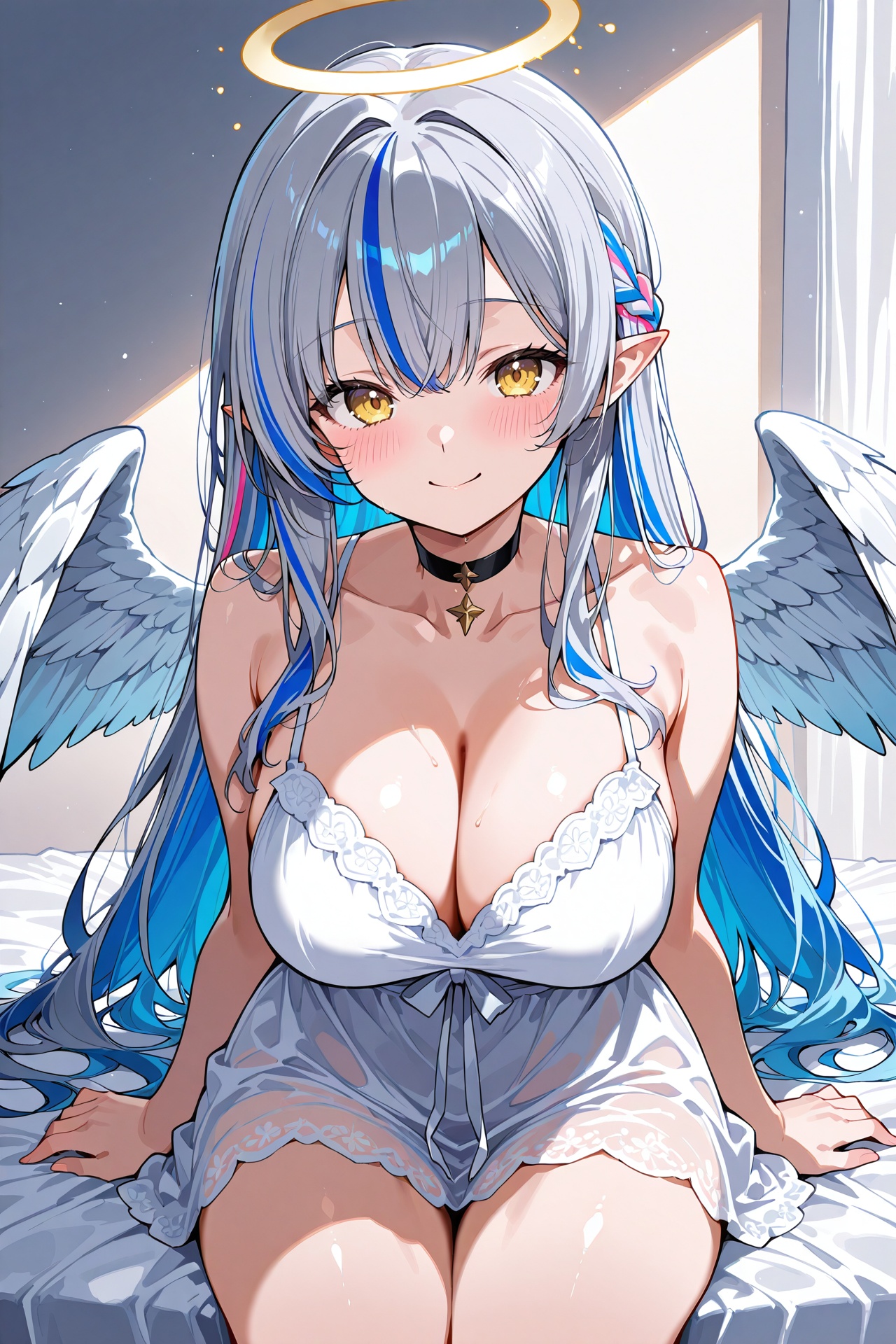 dre,  virtual youtuber,  feathered wings on Tensor.Art