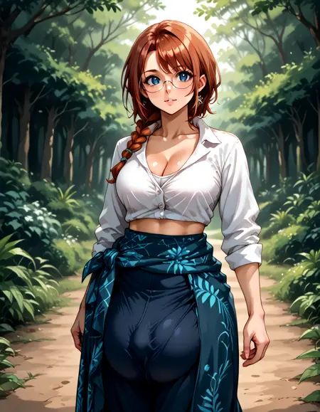 outdoors,  jungle path,  dusk on Tensor.Art