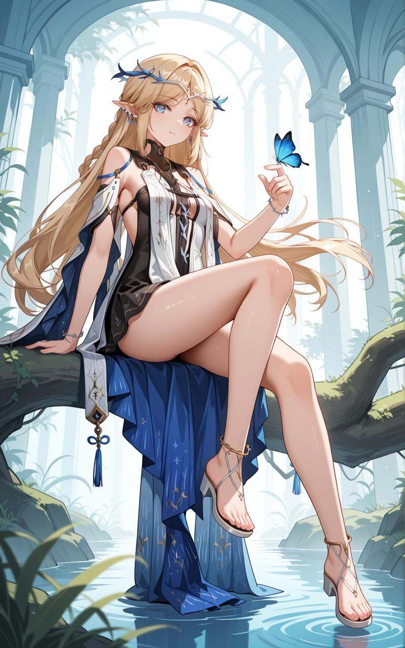 cartethyia\(wuthering waves\),  1girl,  blonde hair on Tensor.Art
